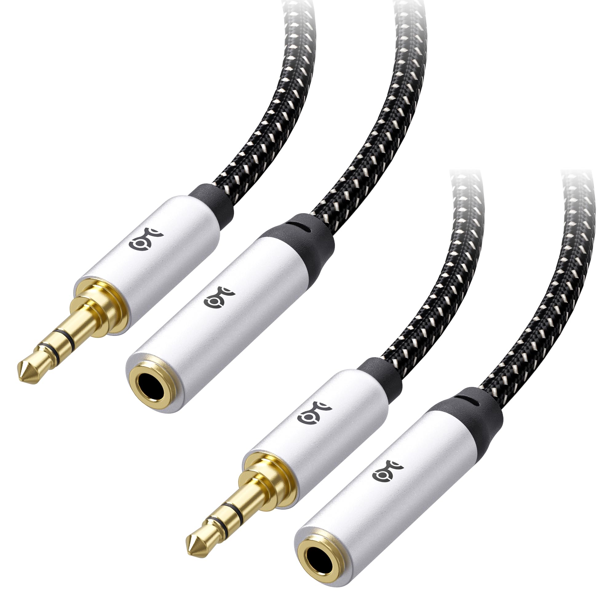Cable Matters 2-Pack Headphone Extension Cable, 3.5mm Aux Extende by Cable Matters - Angle View 1