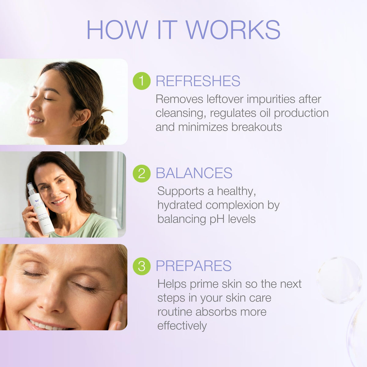 YOUN Beauty Green Tea Toner Face Mist Spray - YOUN Beauty Official Imagery - 5