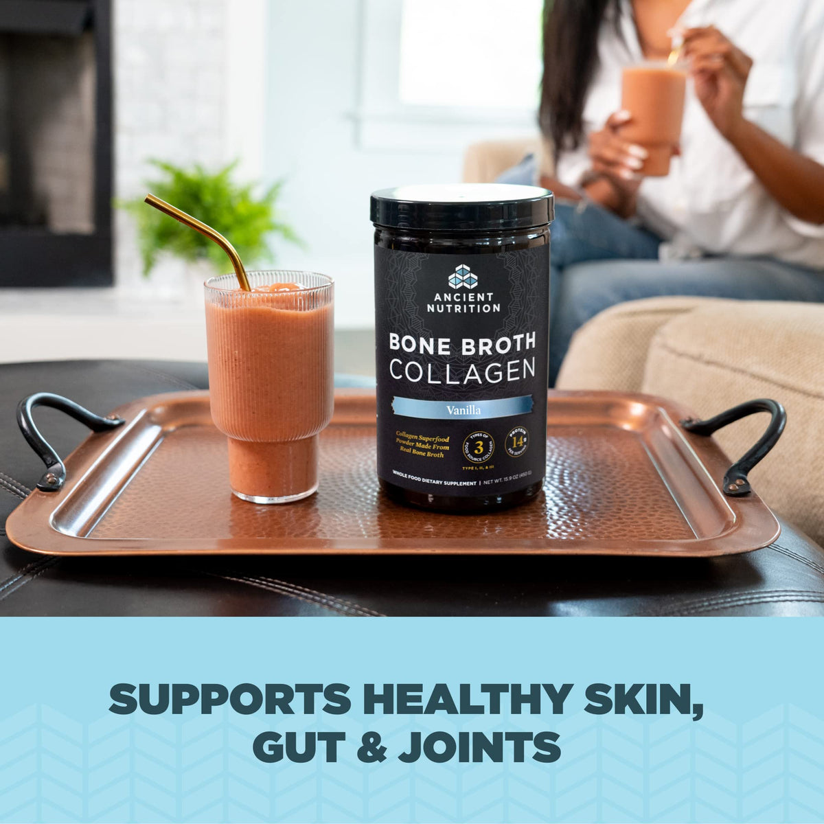 Ancient Nutrition Hydrolyzed Bone Broth Collagen Peptides - Ancient Nutrition Official Imagery - 3