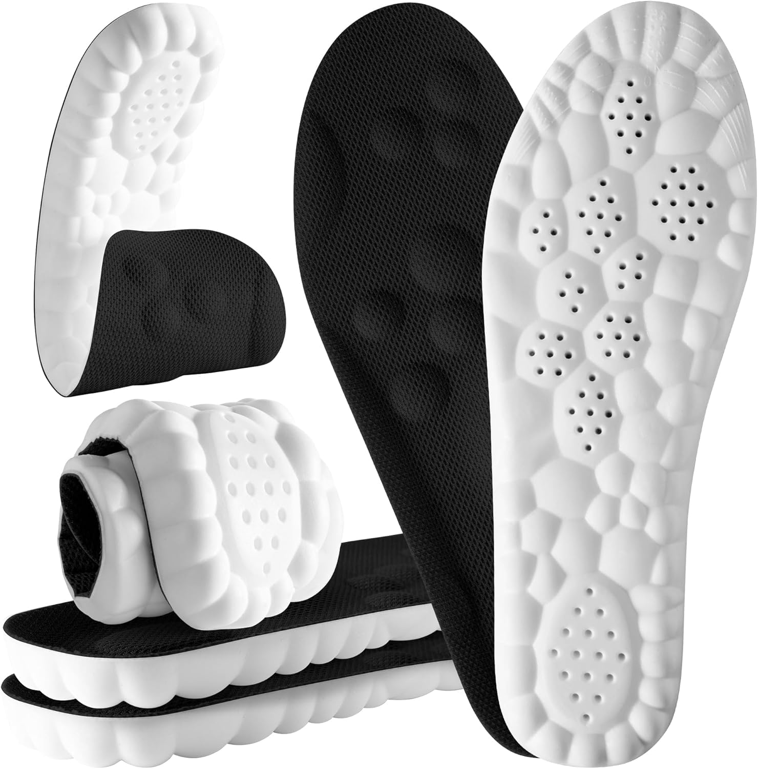 CCOBCHY 4D Memory Foam Shoe Insert for men and women providing all-day comfort and support in footwear.