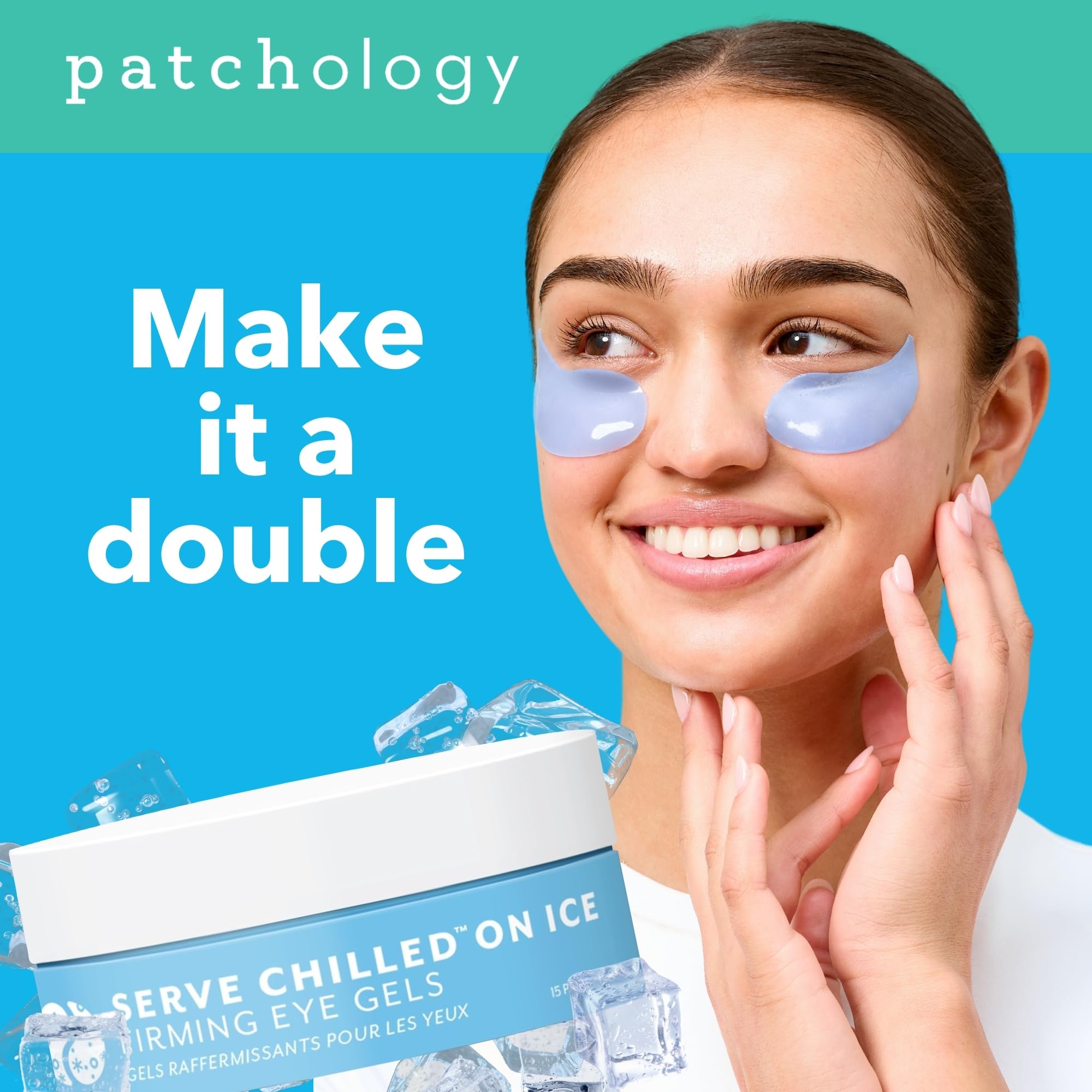 Patchology On Ice Cooling Blue Under Eye Patches for Puffy - Patchology Official Imagery - 3