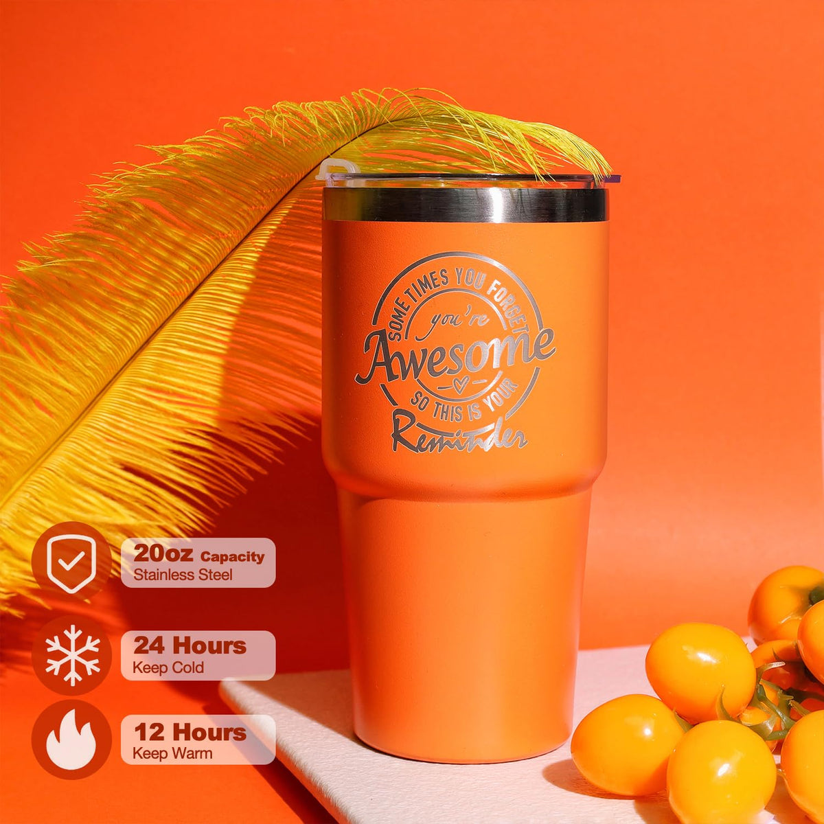Bright Orange Gift Box Unique Spa Gifts Basket Set for Women - Vansonana Official Imagery - 5