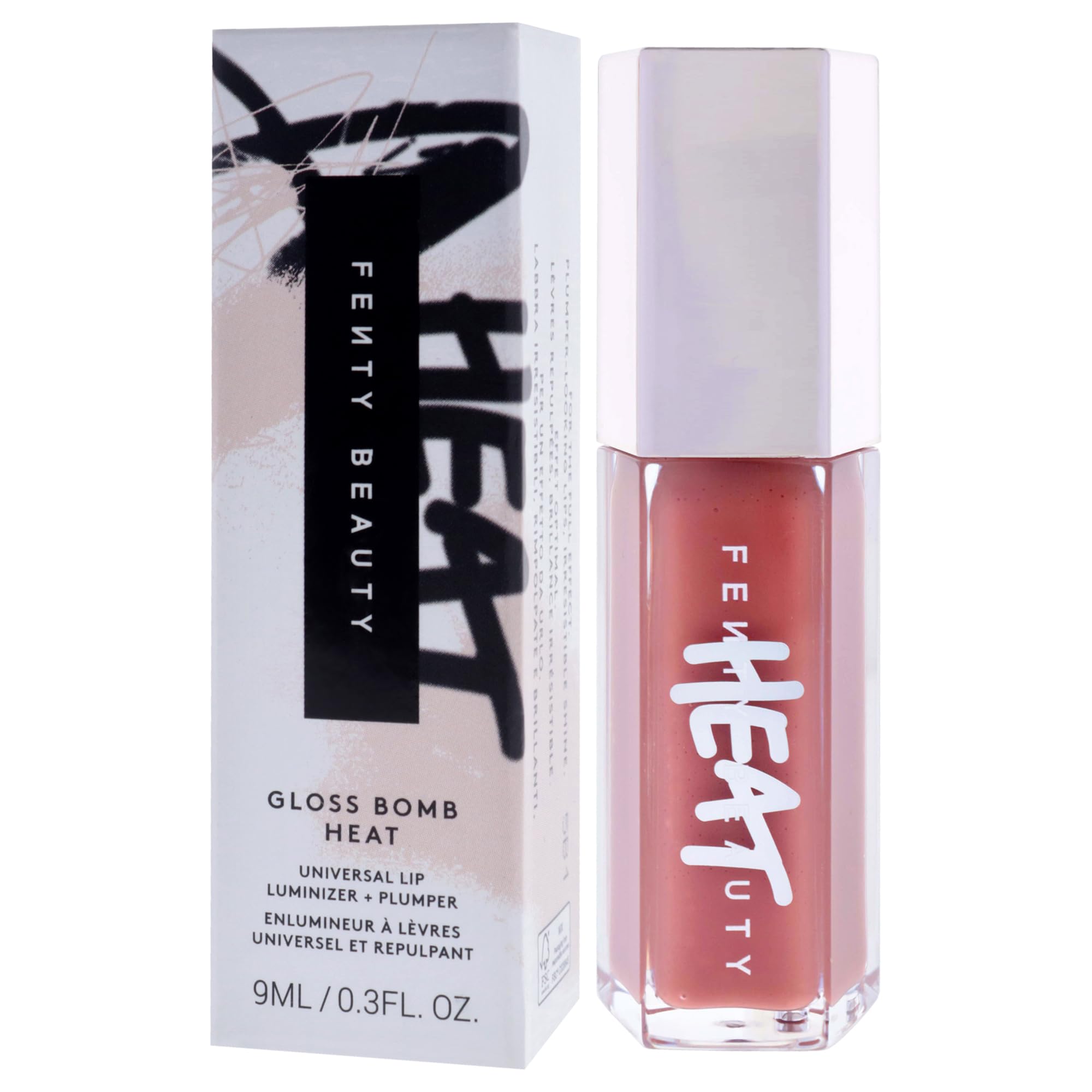 Gloss Bomb Heat Universal Lip Luminizer Plus Plumper - 03 Fenty Glow Heat by Fenty Beauty for Women - 0.3 oz Lip Gloss