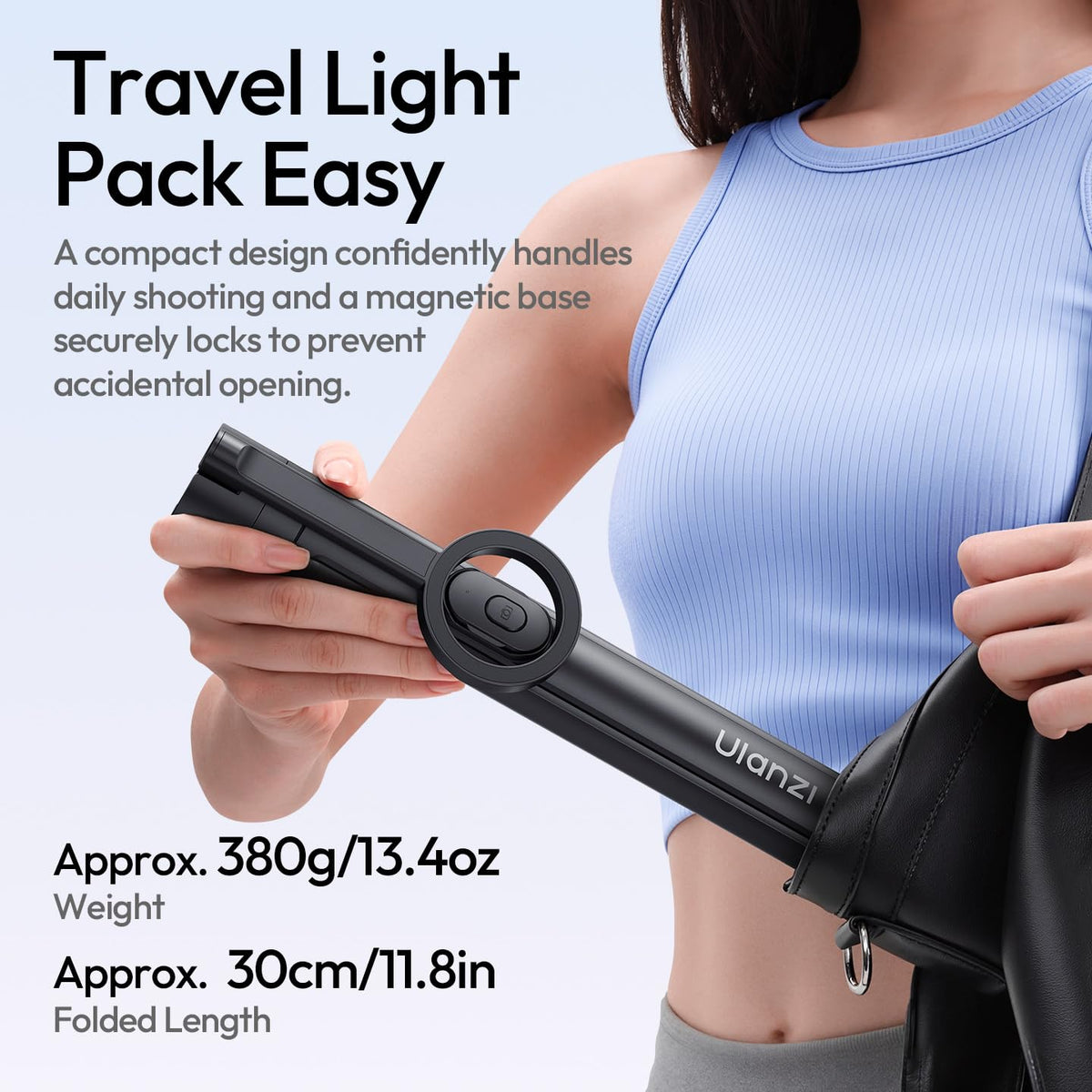 ULANZI 71 Magnetic Phone Tripod Auto Open Close Selfie Stick - ULANZI Official Imagery - 7