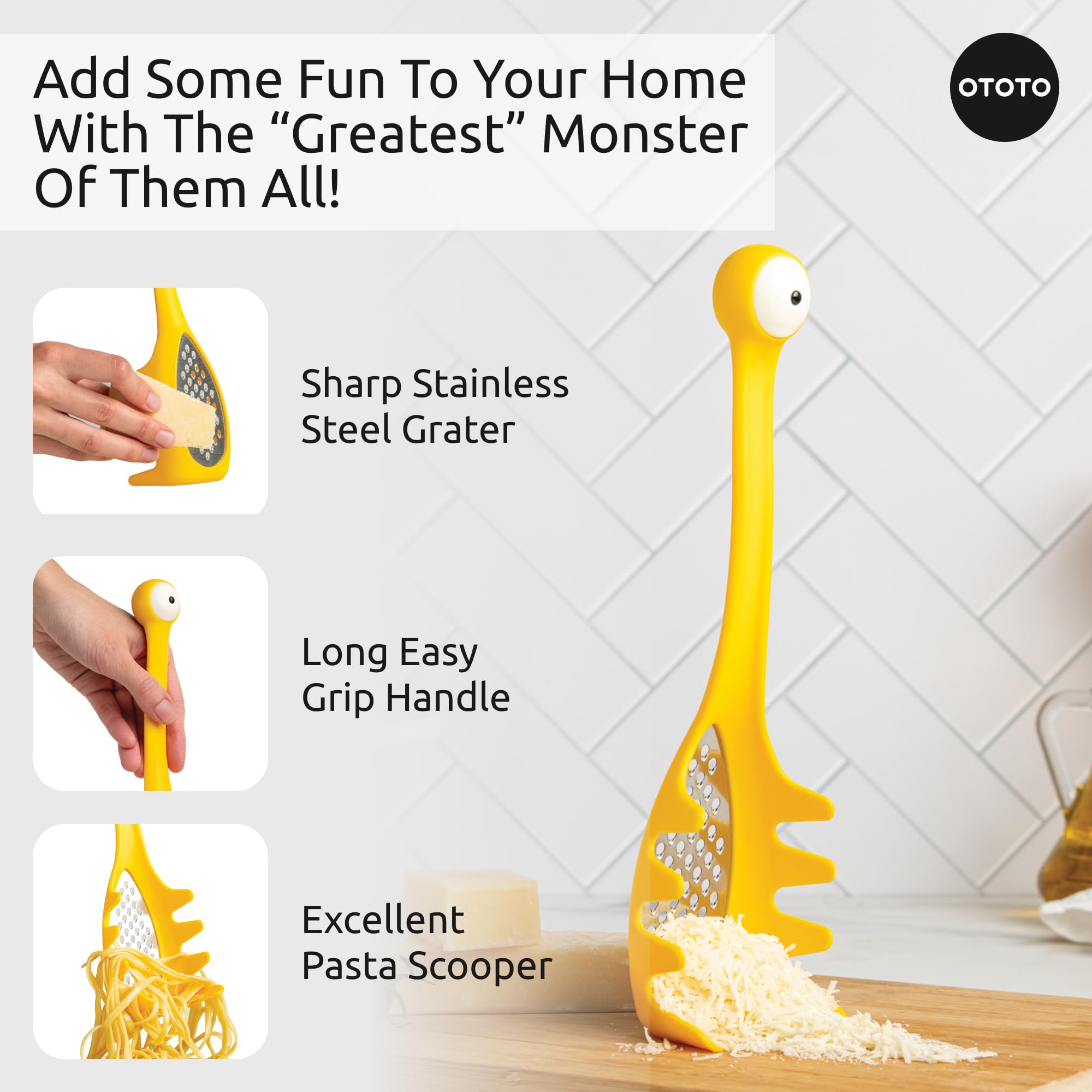 OTOTO Pasta Spoon & Spaghetti Spoon - Cooking Gadgets, Cooking Gifts, - View 6