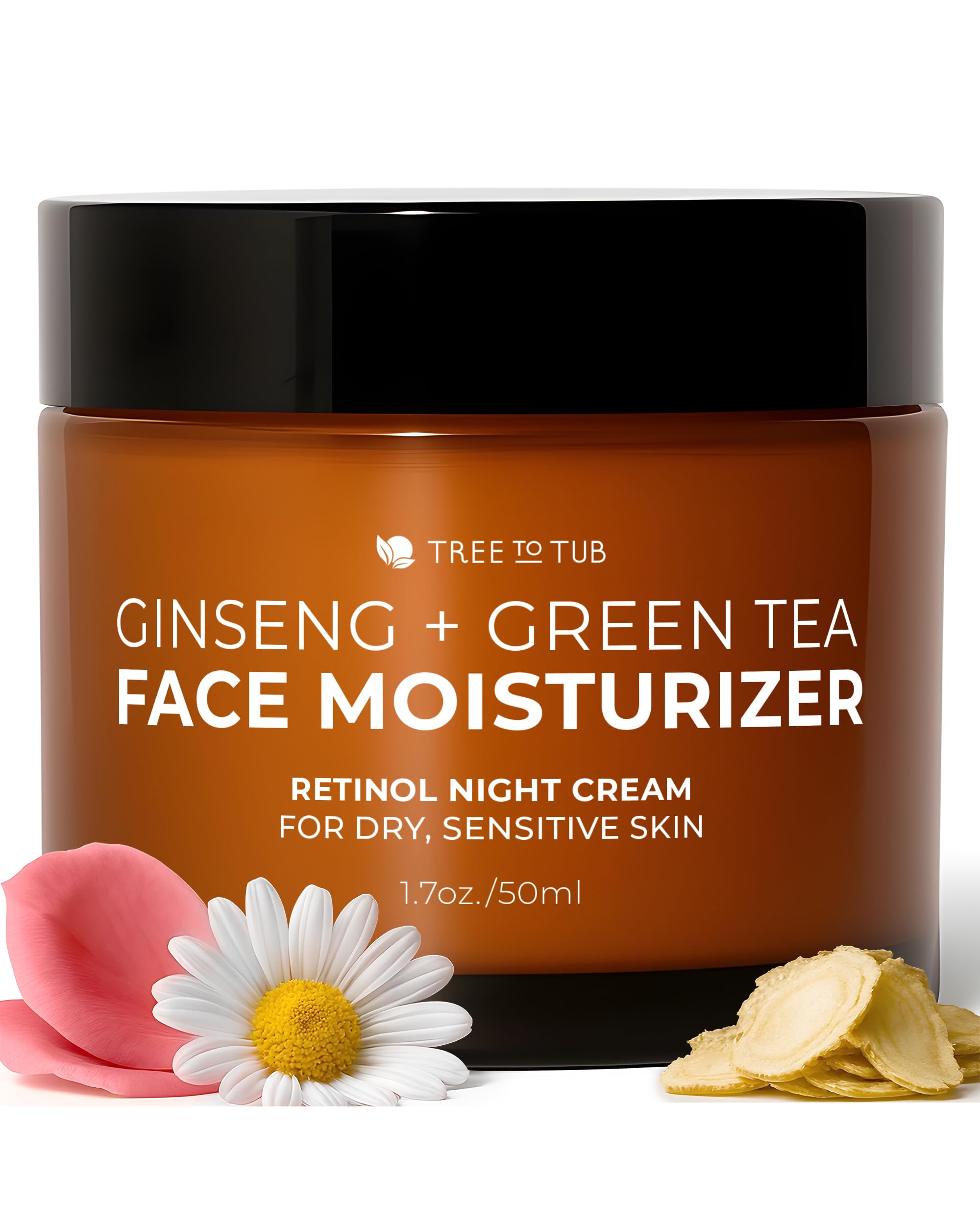 Tree To Tub Ginseng Green Tea Retinol Night Cream for Fine - Tree To Tub Official Imagery - 2