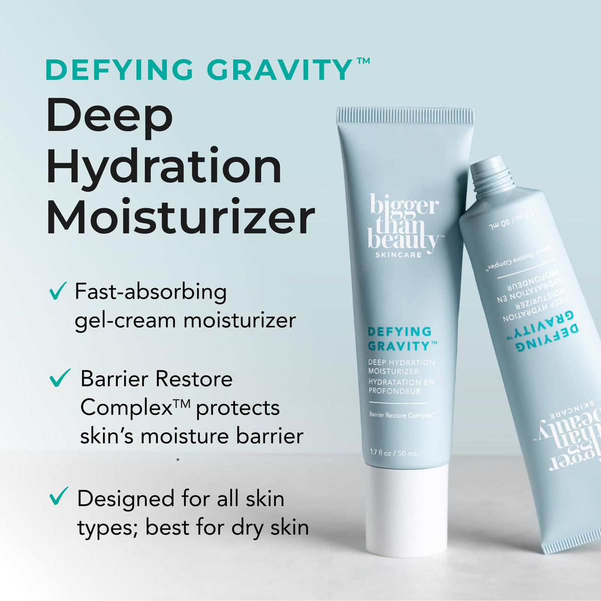 Bigger Than Beauty Defying Gravity Deep Hydration - Bigger Than Beauty Skincare Official Imagery - 3