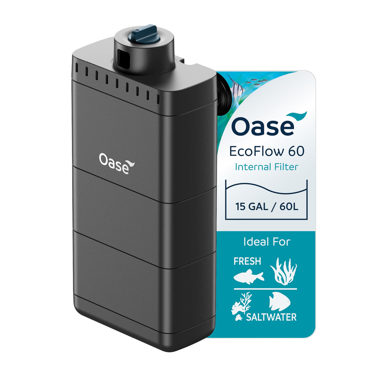 Oase EcoFlow 60 Internal Aquarium Filter Quiet Submersible - OASE Official Imagery - 1
