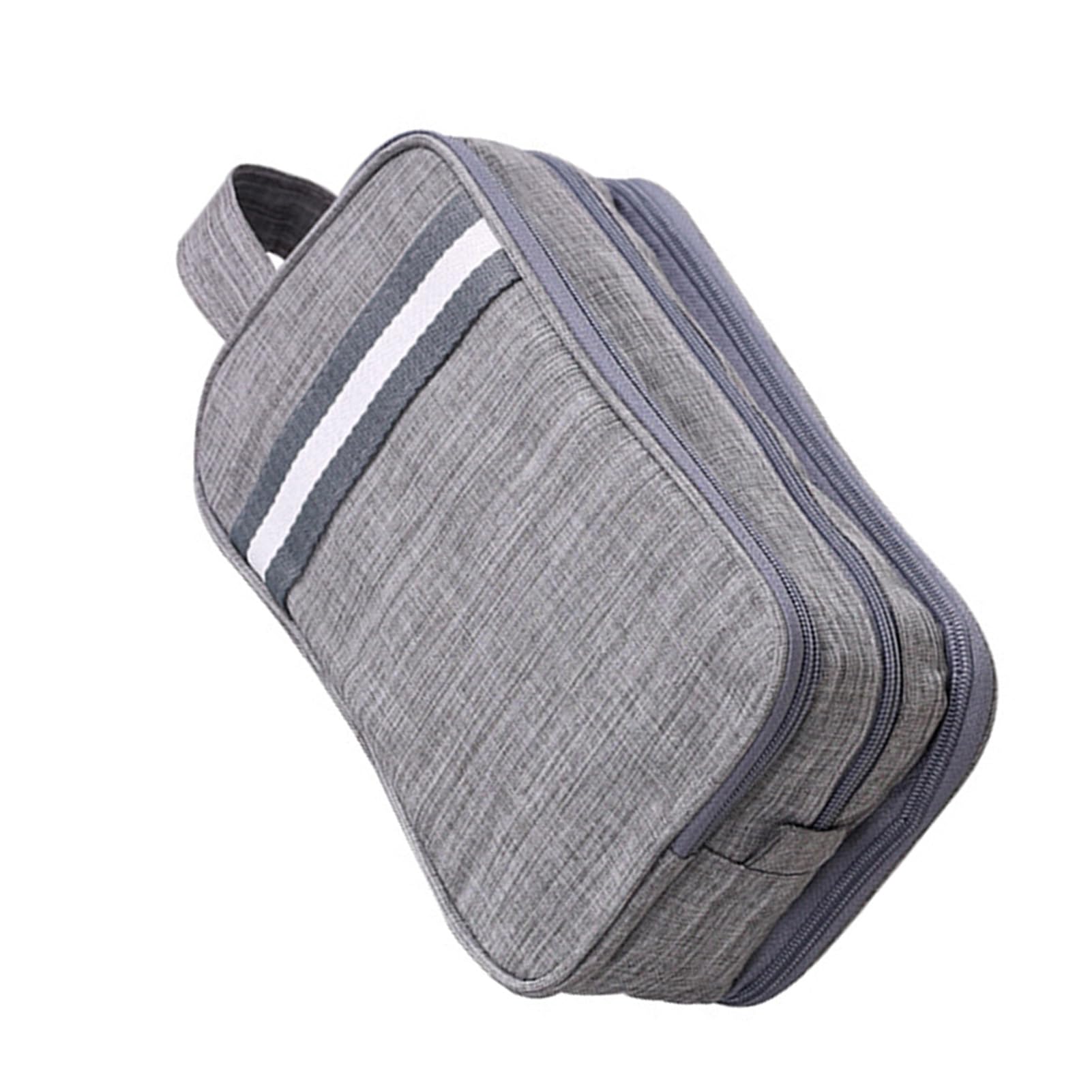 Gucagle toiletry bag with dry and wet compartments, lightweight polyester travel organizer for cosmetics and toiletries.