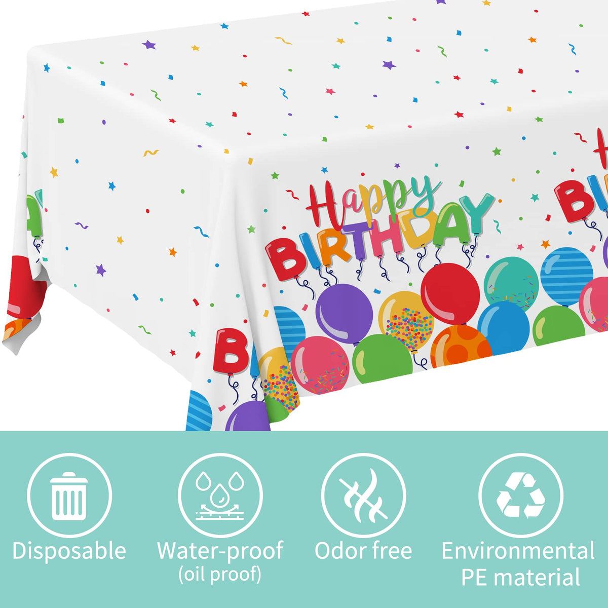 Birthday Party Supplies Disposable Paper Plates Napkins Cups - Gatherfun Official Imagery - 6