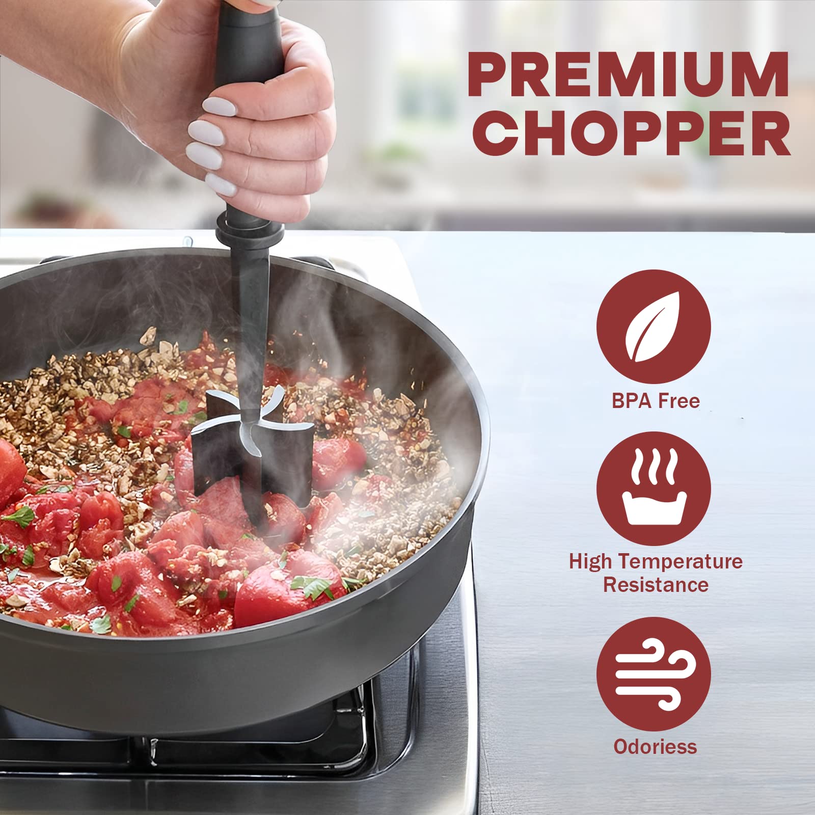 PGYARD Meat Chopper Hamburger Grinder, Kitchen Smasher for Ground - PGYARD Official Product View 6
