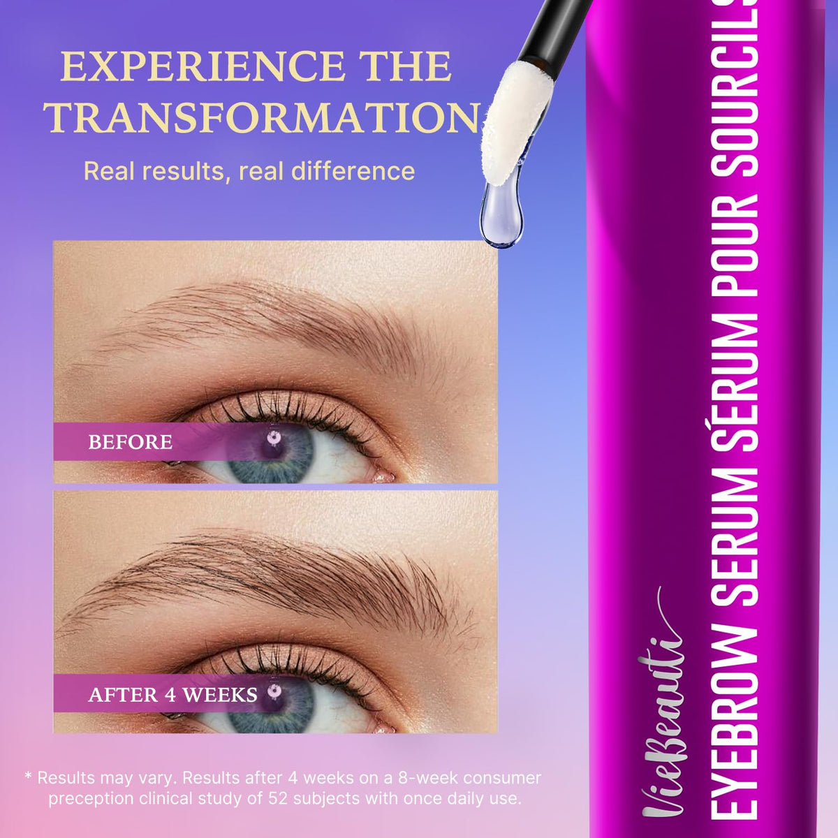 VieBeauti Eyebrow Growth Serum for Longer Fuller Thicker - VieBeauti Official Imagery - 3