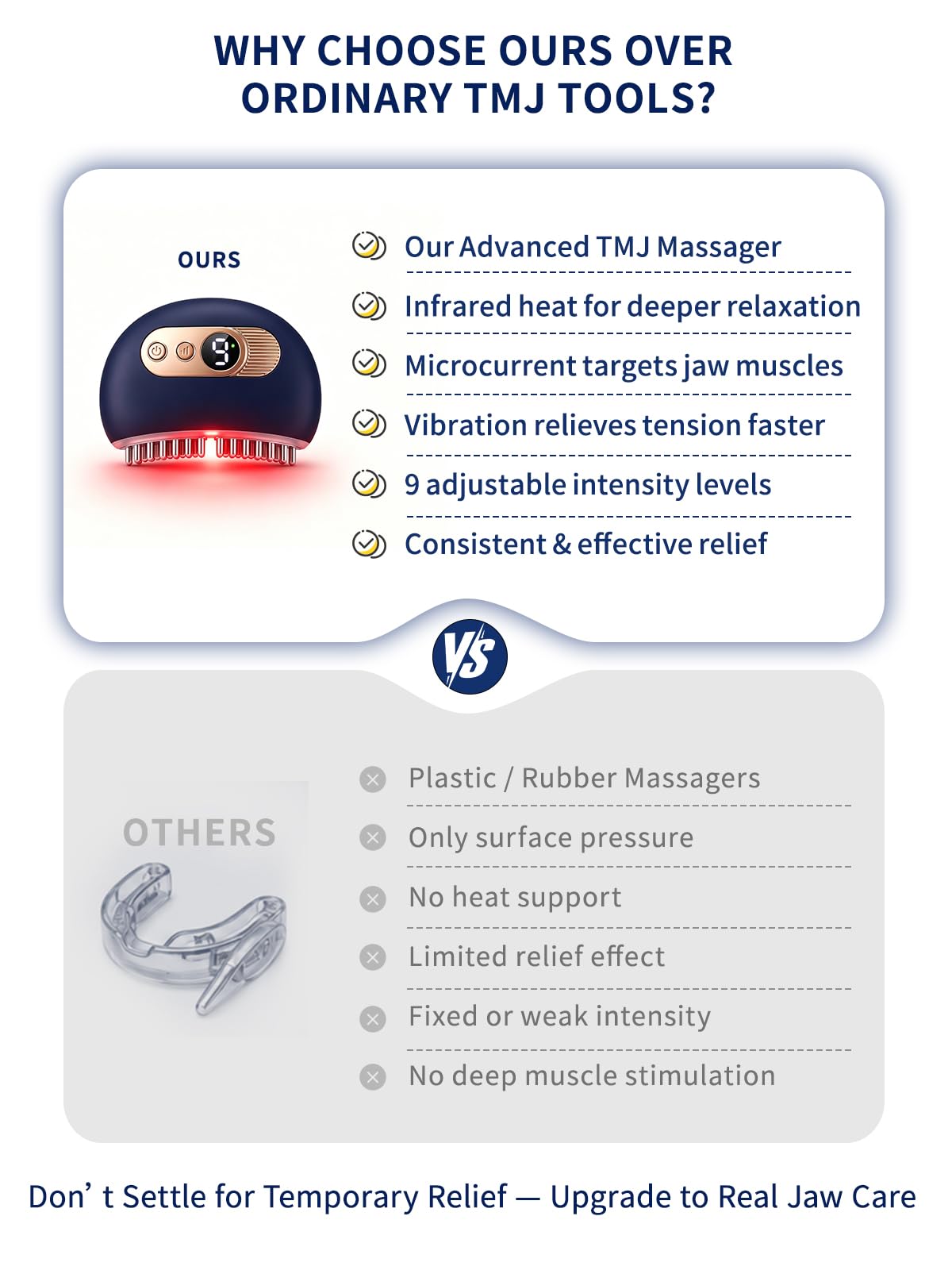 Zaybuon TMJ Massager for Jaw Relief Face Massager with Red - Zaybuon Official Imagery - 6