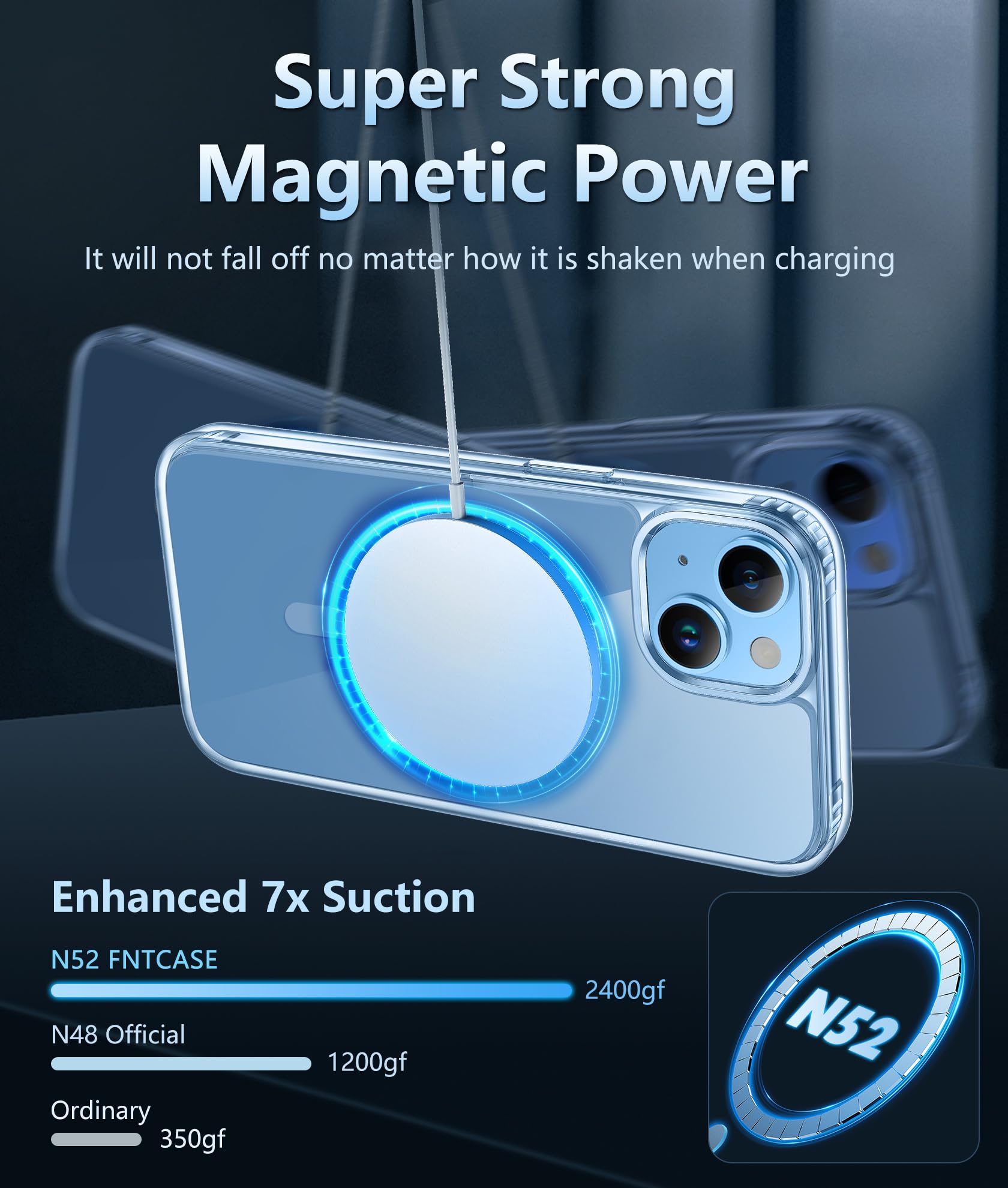 FNTCASE for iPhone 14 Plus Case Compatible with Magsafe Clear... - FNTCASE Official Product View 4