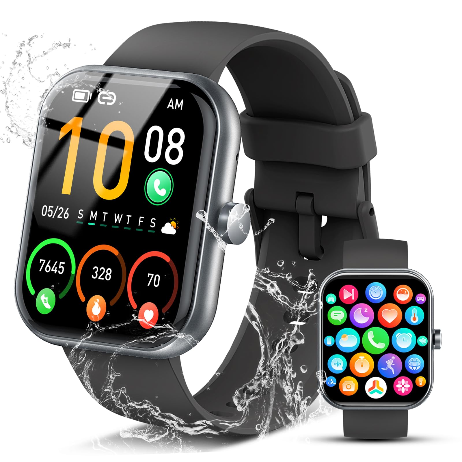 Coucur 2026 Smart Watch for Men Women  , 1.96" HD Fitness Tracker Runn - View 1