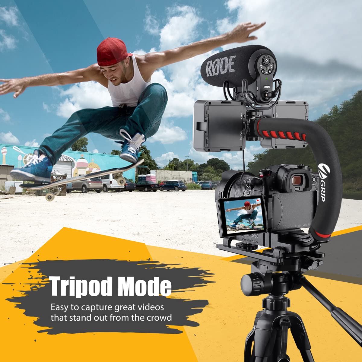Zeadio Video Action Stabilizing Handle Grip Handheld - Zeadio Official Imagery - 4