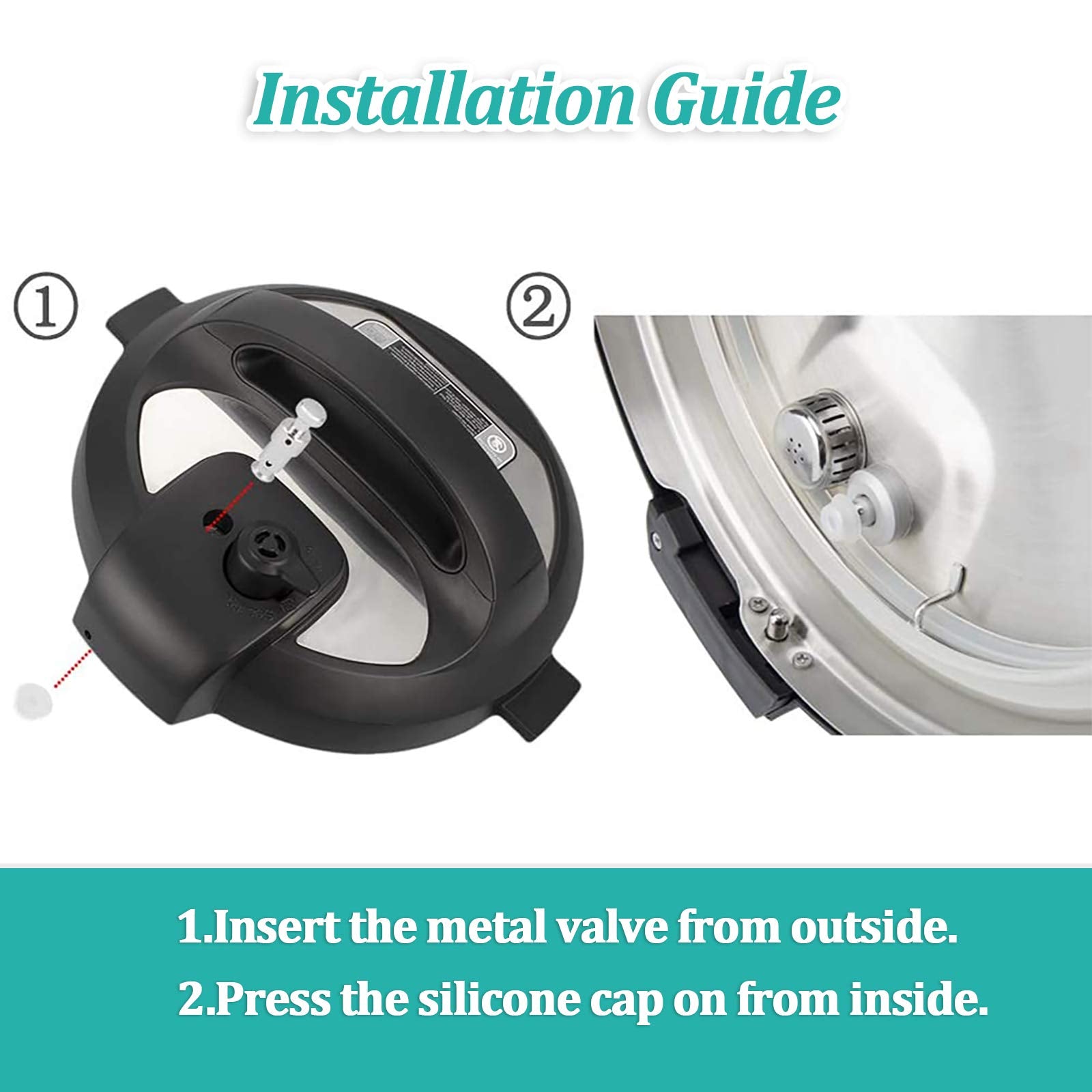 Steam Release Handle, Original Float Valve Replacement Parts with - ZYLONE Official Product View 4