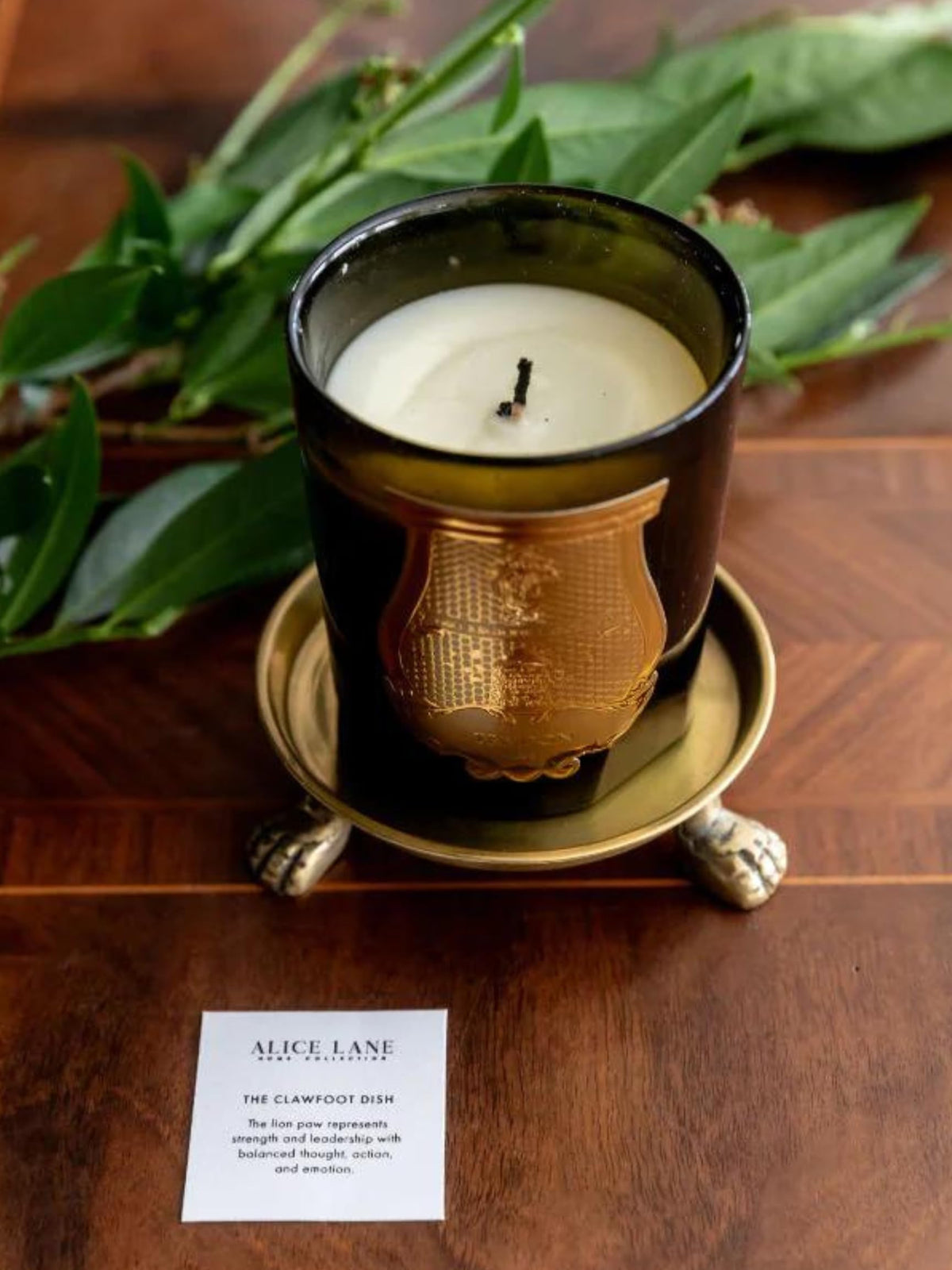 Round Clawfoot Dish Small Gold Candle and Jewelry Display - Alice Lane Official Imagery - 3