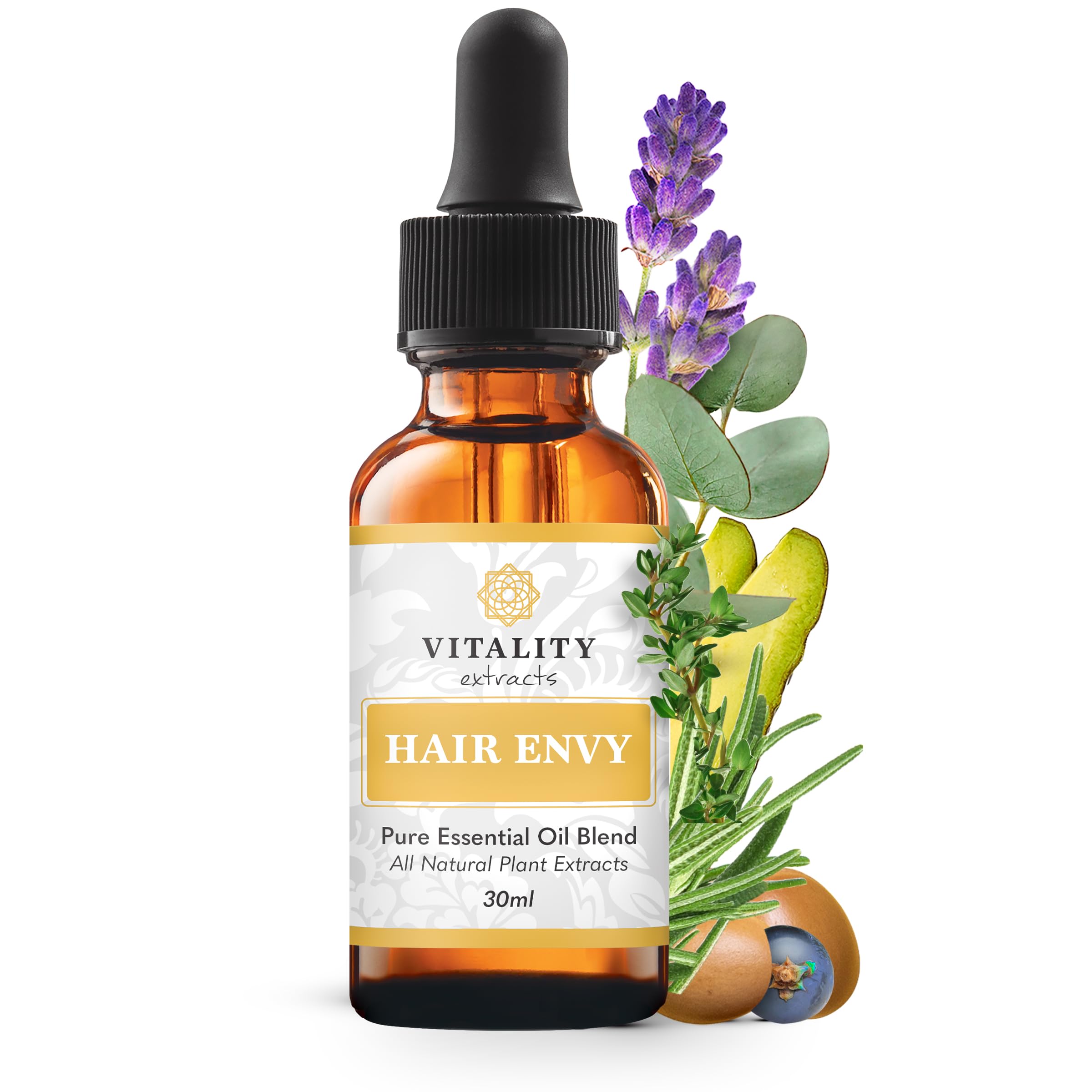 Vitality Extracts Hair Envy - Natural Hair Growth Serum 100% Pure Es - Vitality Official Product View 2
