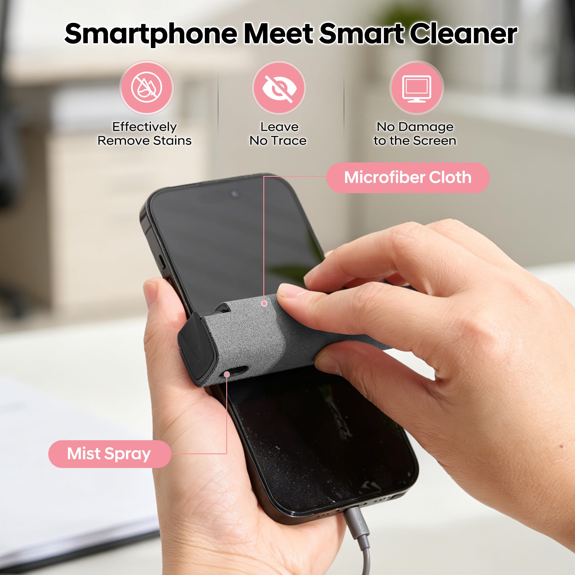 YTT Touchscreen Screen Cleaner Spray, for Phones iPad Car by YTT - Angle View 2