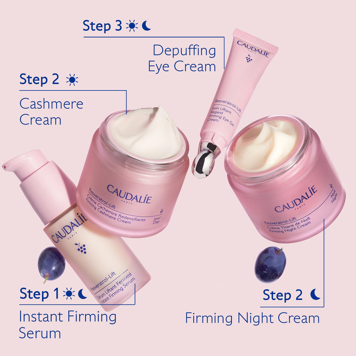 Caudalie Resveratrol Lift Depuffing Eye Cream with Peptides - Premium Selection Official Imagery - 5
