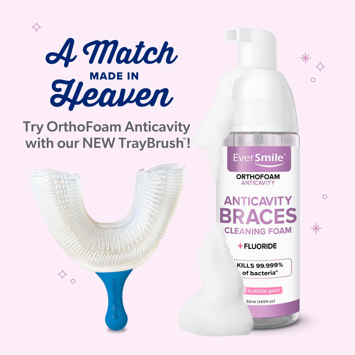 EverSmile Braces Care Bundle for Kids OrthoFoam Anticavity - EverSmile Official Imagery - 7