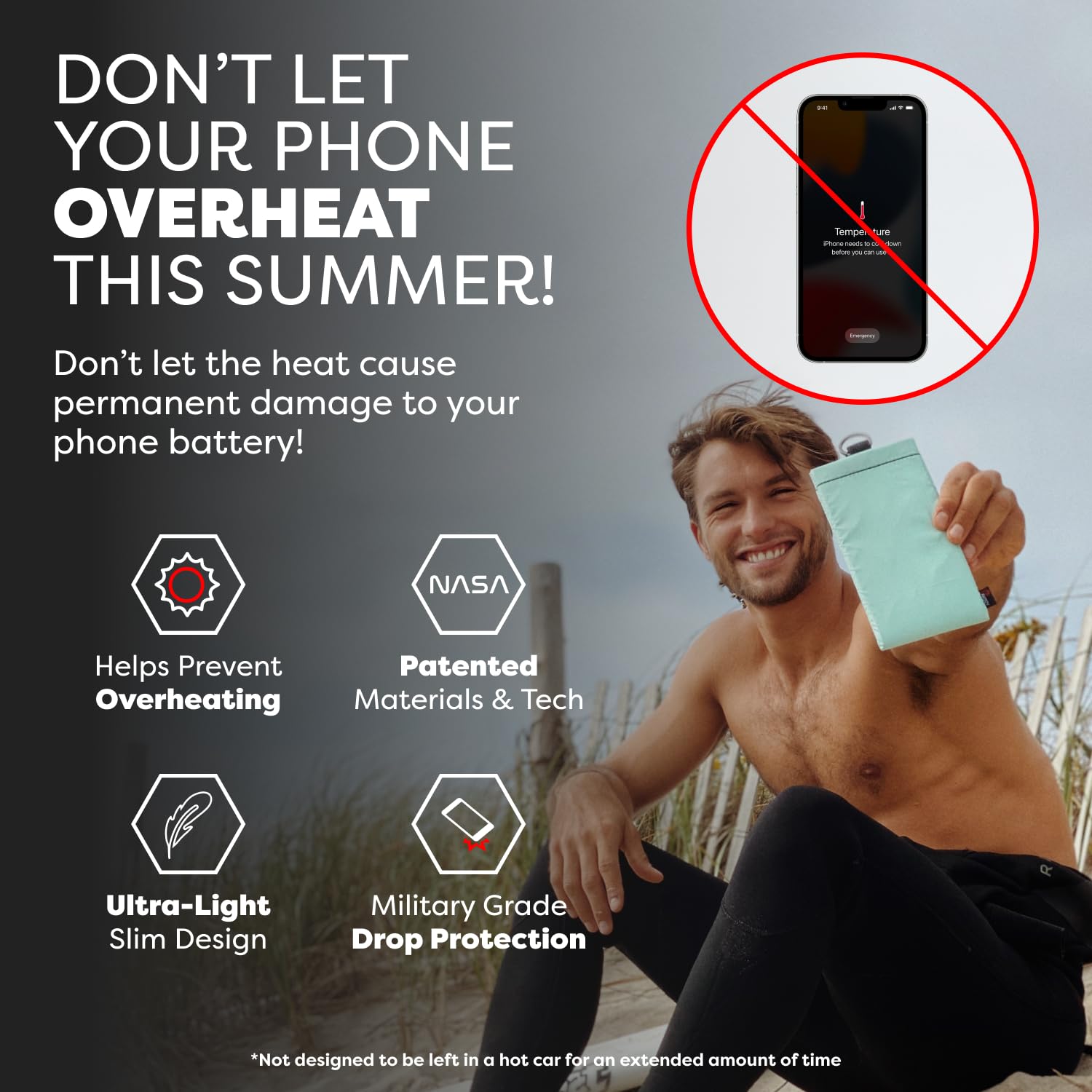 PHOOZY Apollo II Thermal Phone Case with NASA-Derived Technology - Extends Batte - PHOOZY Official Product View 2