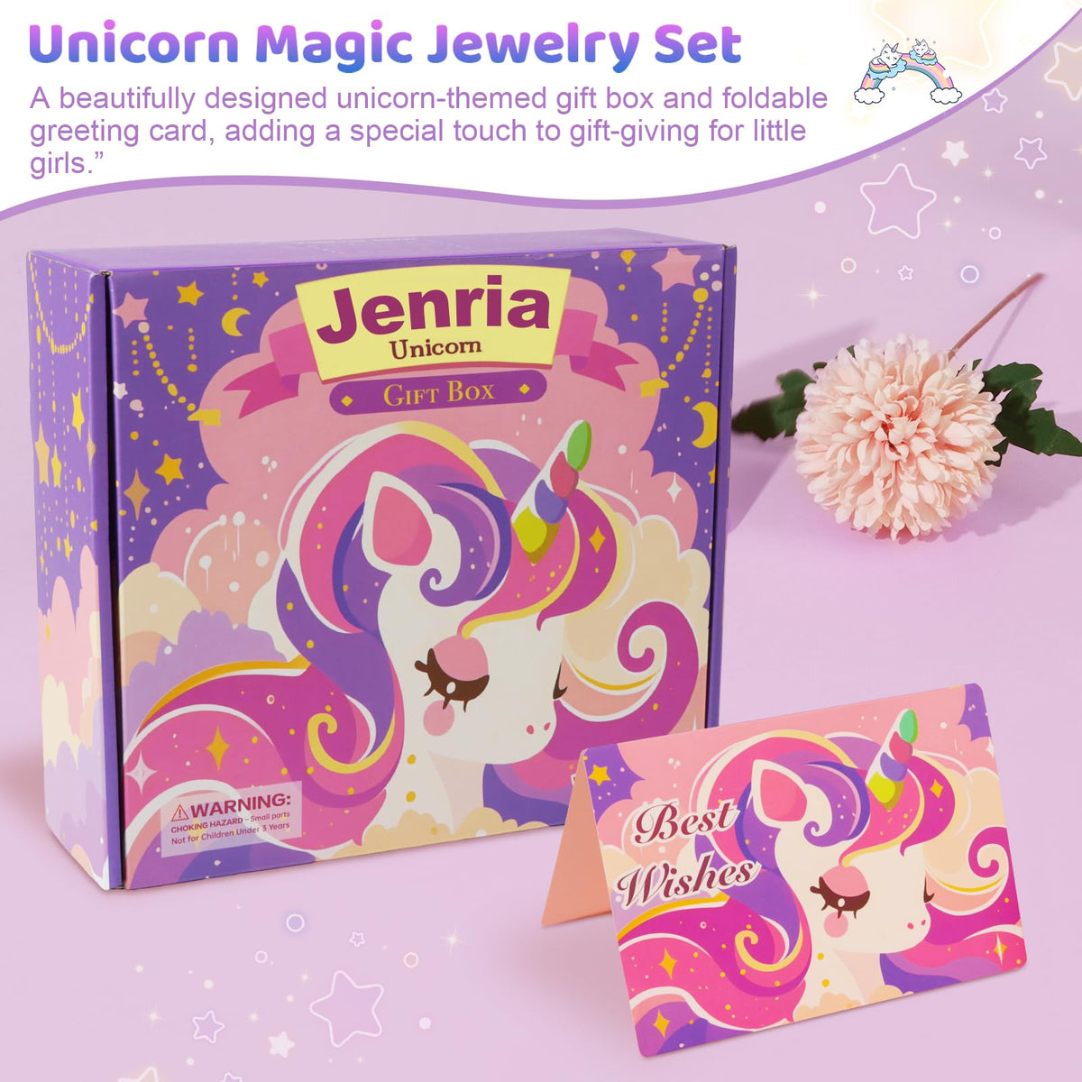 Jenria Unicorn Gift for Girls Birthday Gifts for Girls Age 3 - Jenria Official Imagery - 8