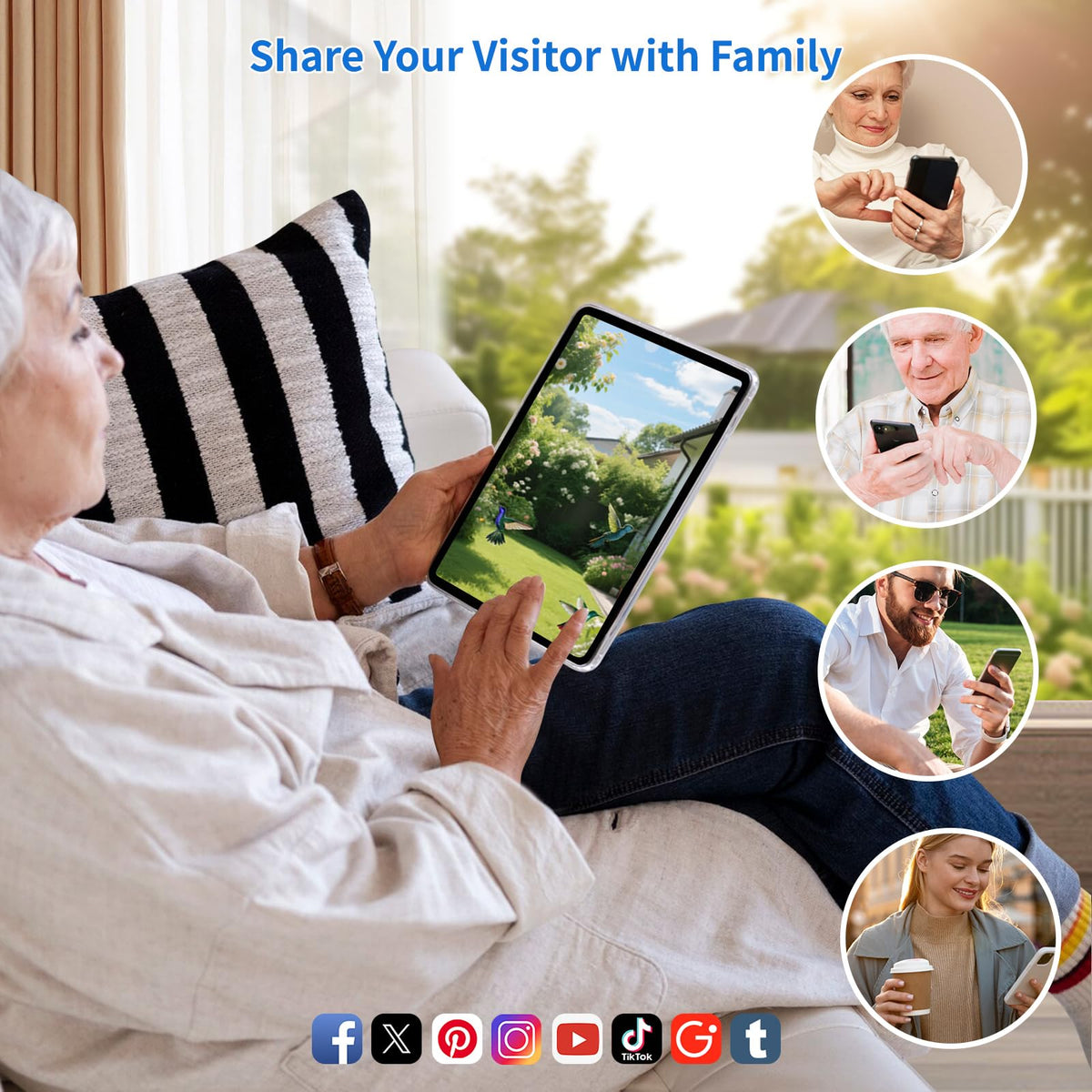 Bird Feeder with Camera Birds House Camera Solar Powered AI - Fazoxo Official Imagery - 8