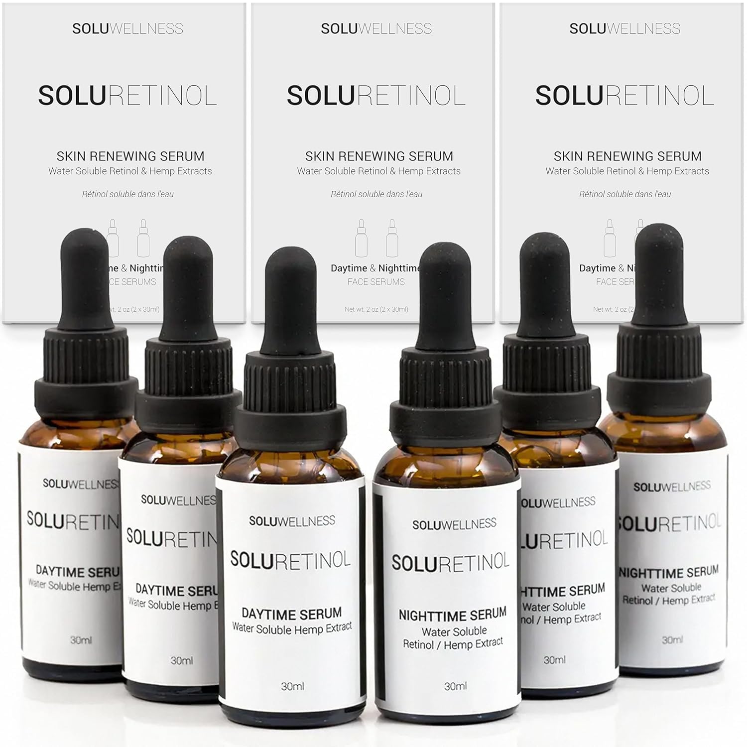SOLURETINOL Retinol Serum for Face Wrinkles – Skin Renewing Day & Night System - SOLURETINOL Official Product View 9