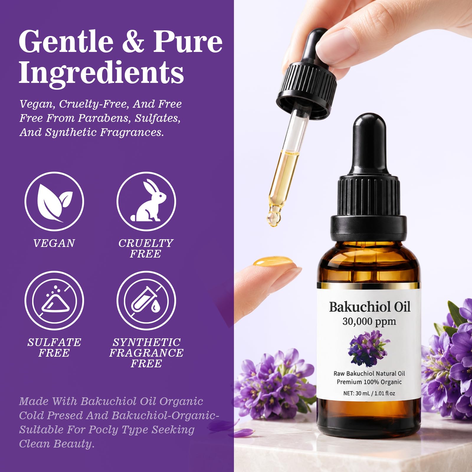 KOAVDMT Bakuchiol Oil Organic Cold Pressed, Bakuchiol Serum - KOAVDMT Official Product View 7