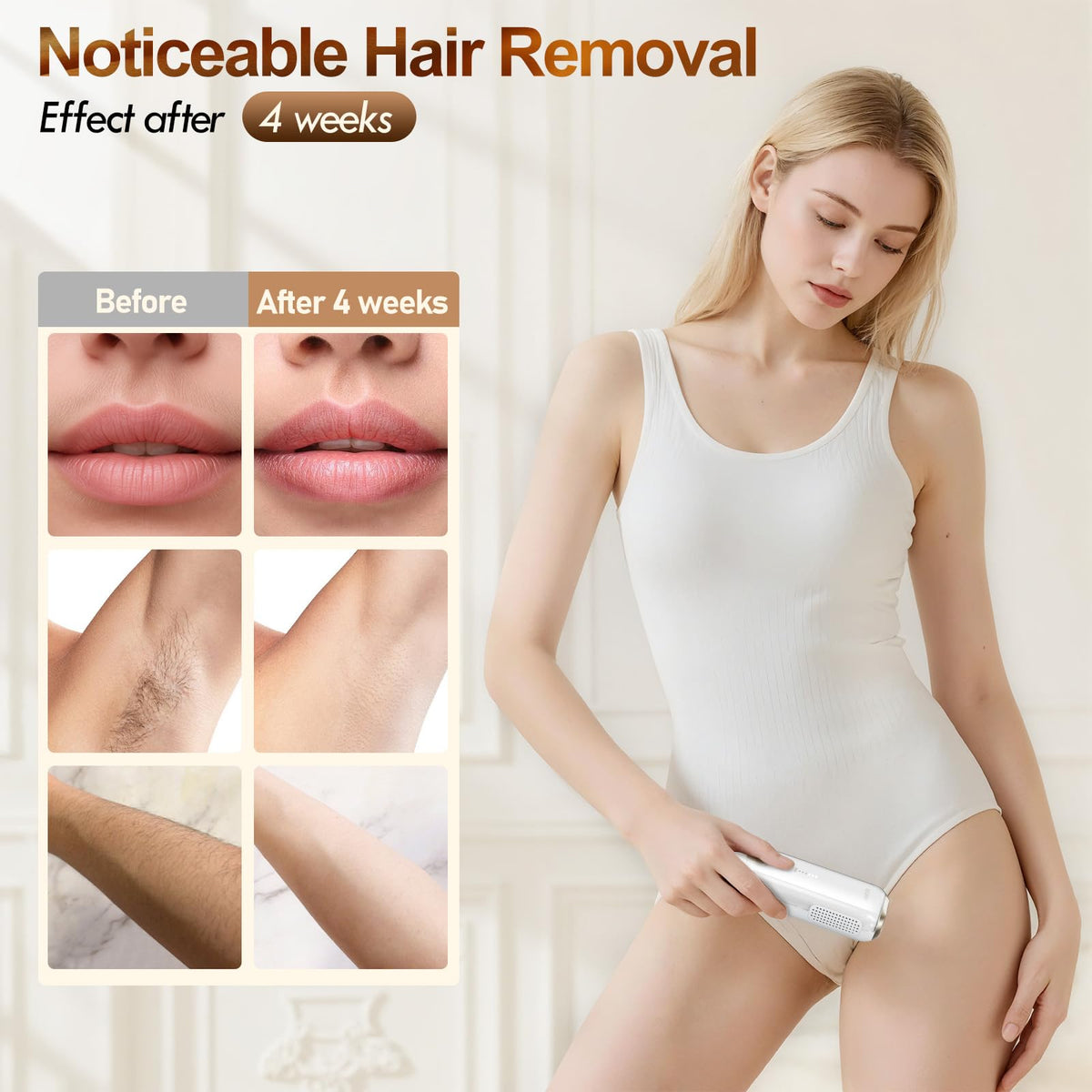 IPL Hair Removal Device with Sapphire Ice Cooling System - AIMTER Official Imagery - 6