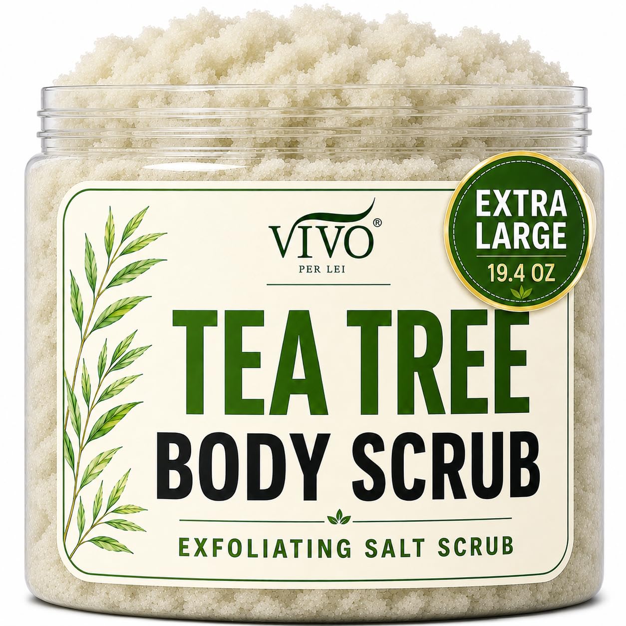Vivo Per Lei Tea Tree Body Scrub - Extra Large Size 19 - Vivo Per Lei Official Product View 2