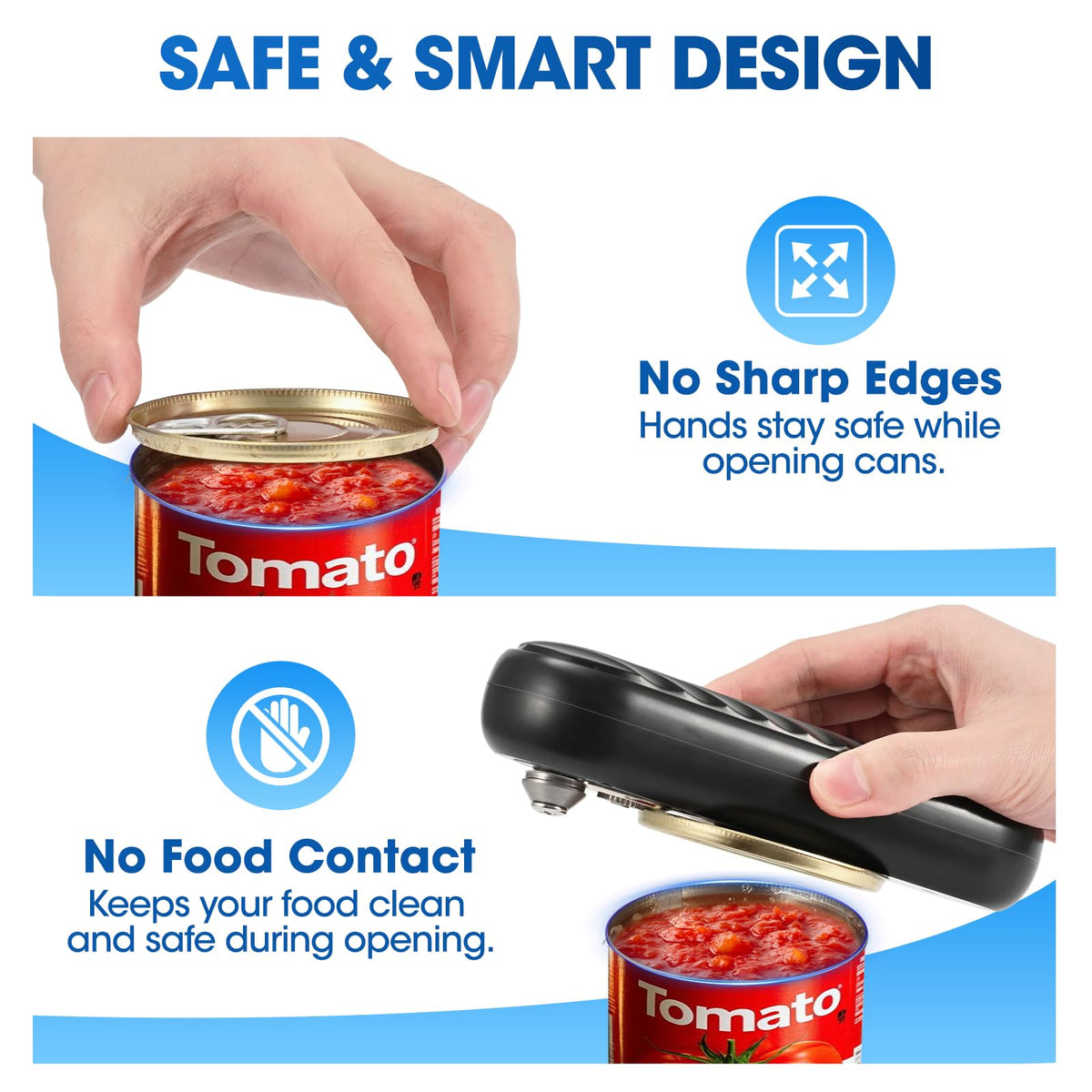 Electric Can Opener for Seniors One Touch Automatic Can - Duyiho Official Imagery - 5
