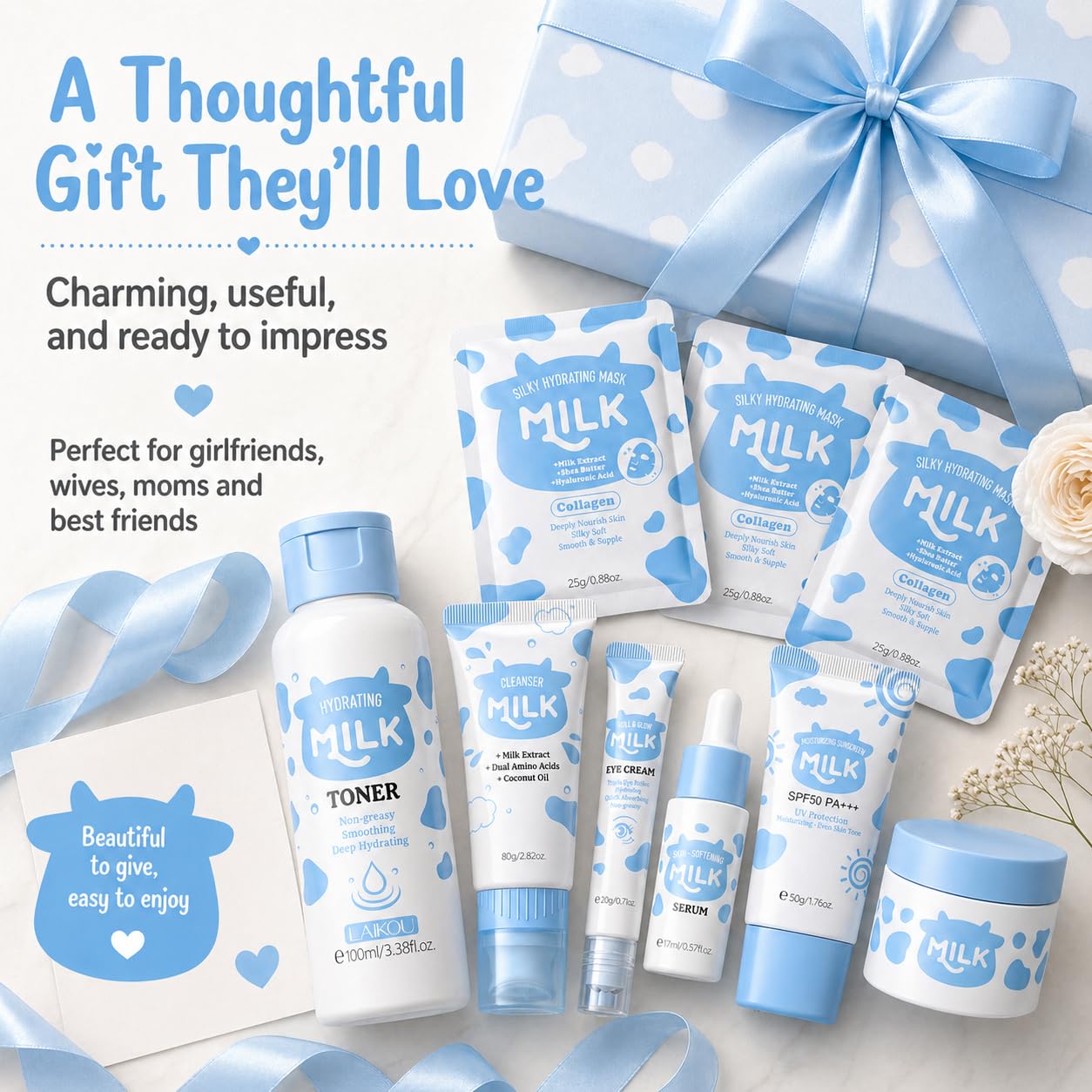 Milk Skincare Set For Women &amp; Girls, Hydrating Milk Skin - MrCuvaryas