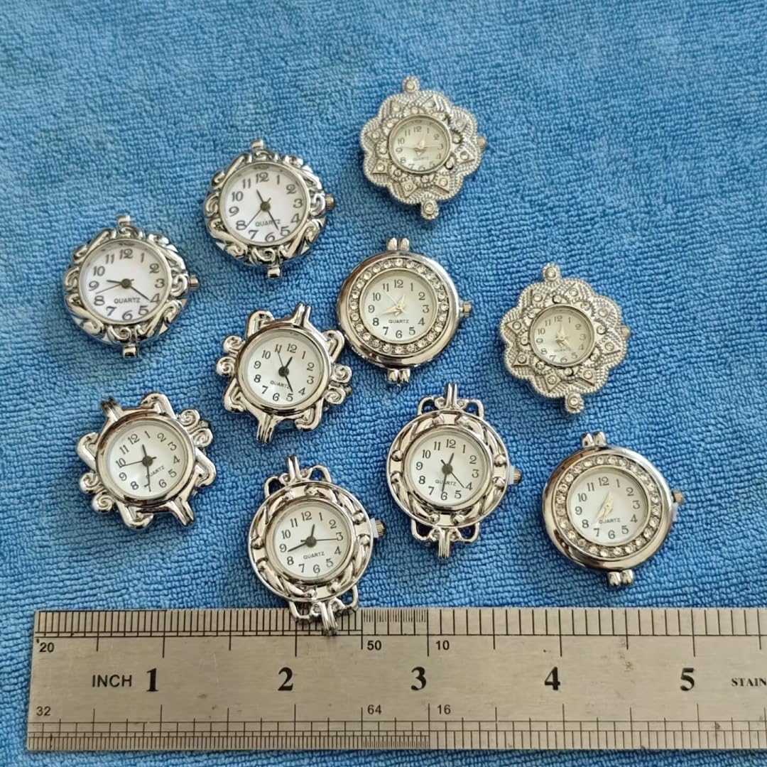 ChangJin 10PCS Mixed Lot of Silver Tone Quartz Watch face - ChangJin Jewelry Official Imagery - 6