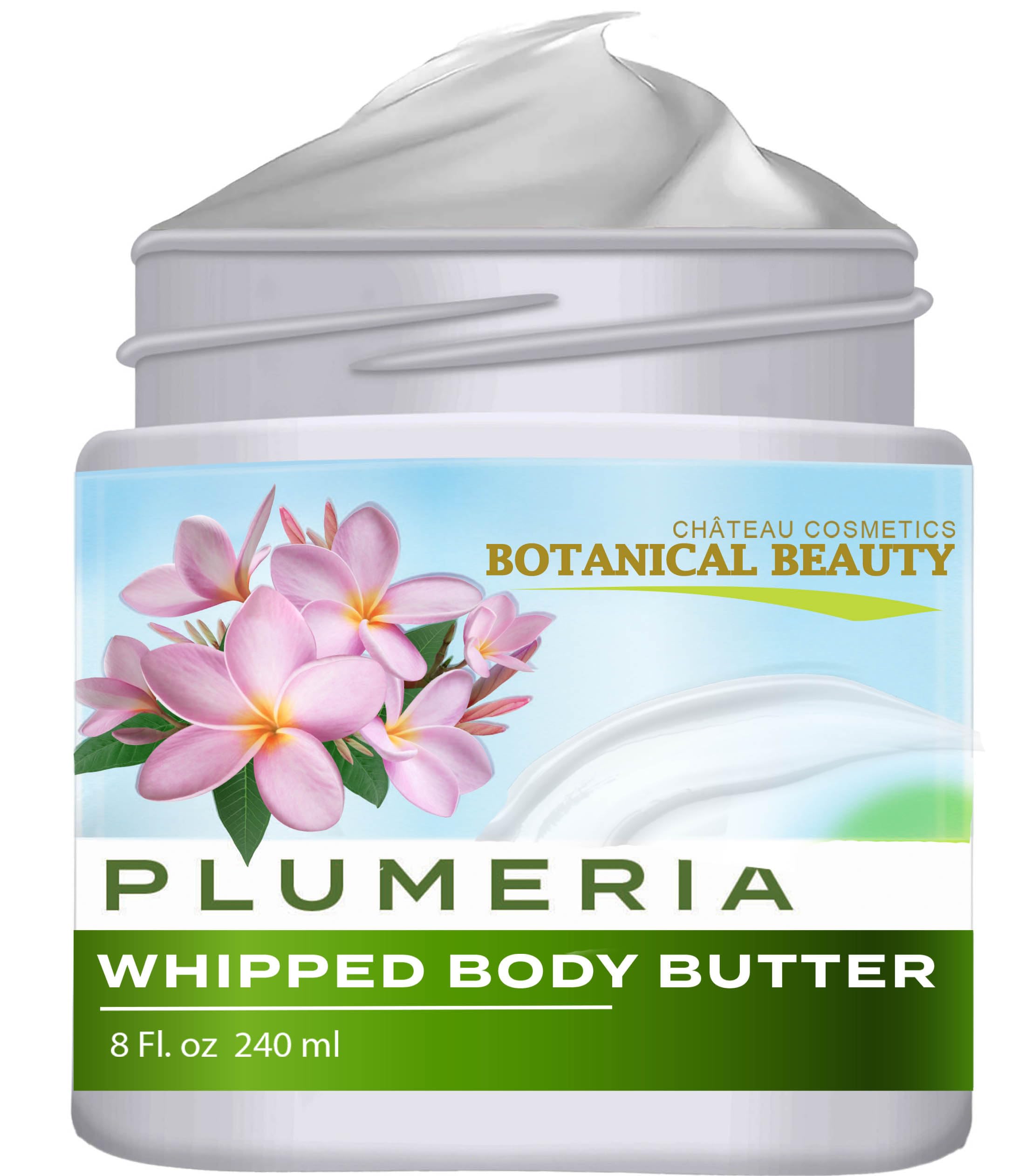 Botanical Beauty PLUMERIA WHIPPED BODY BUTTER with Shea Butter, - Product Imagery