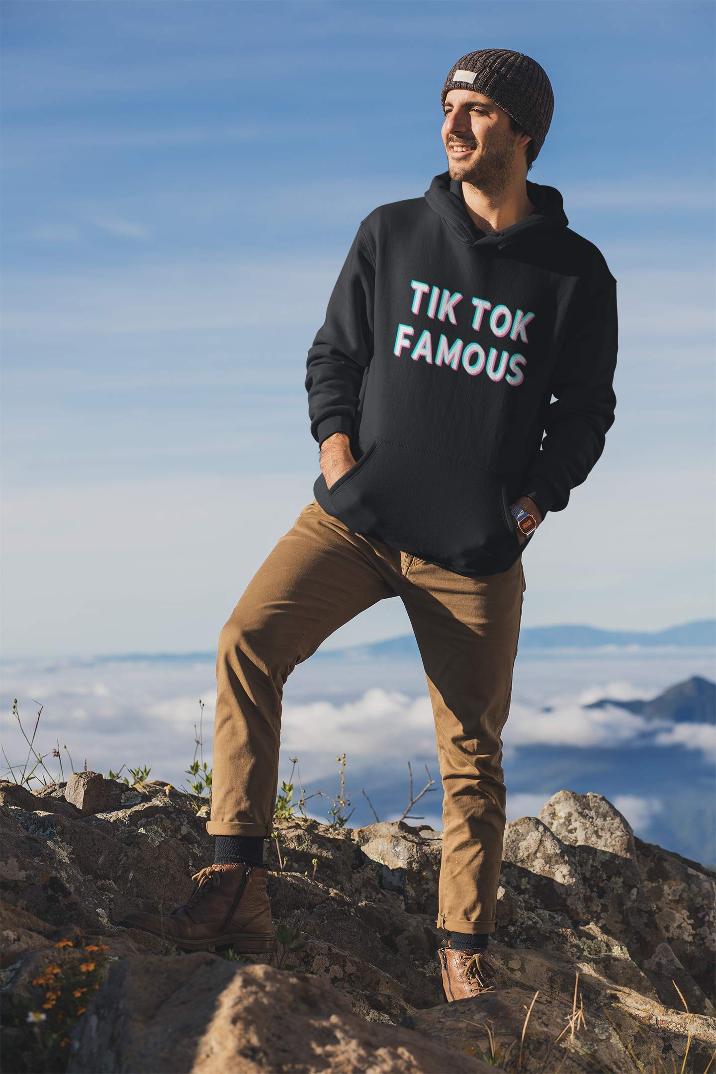 ALLNTRENDS Adult Hoodie TIK Tok Famous Hooded Sweatshirt Cute Graphic - View 6