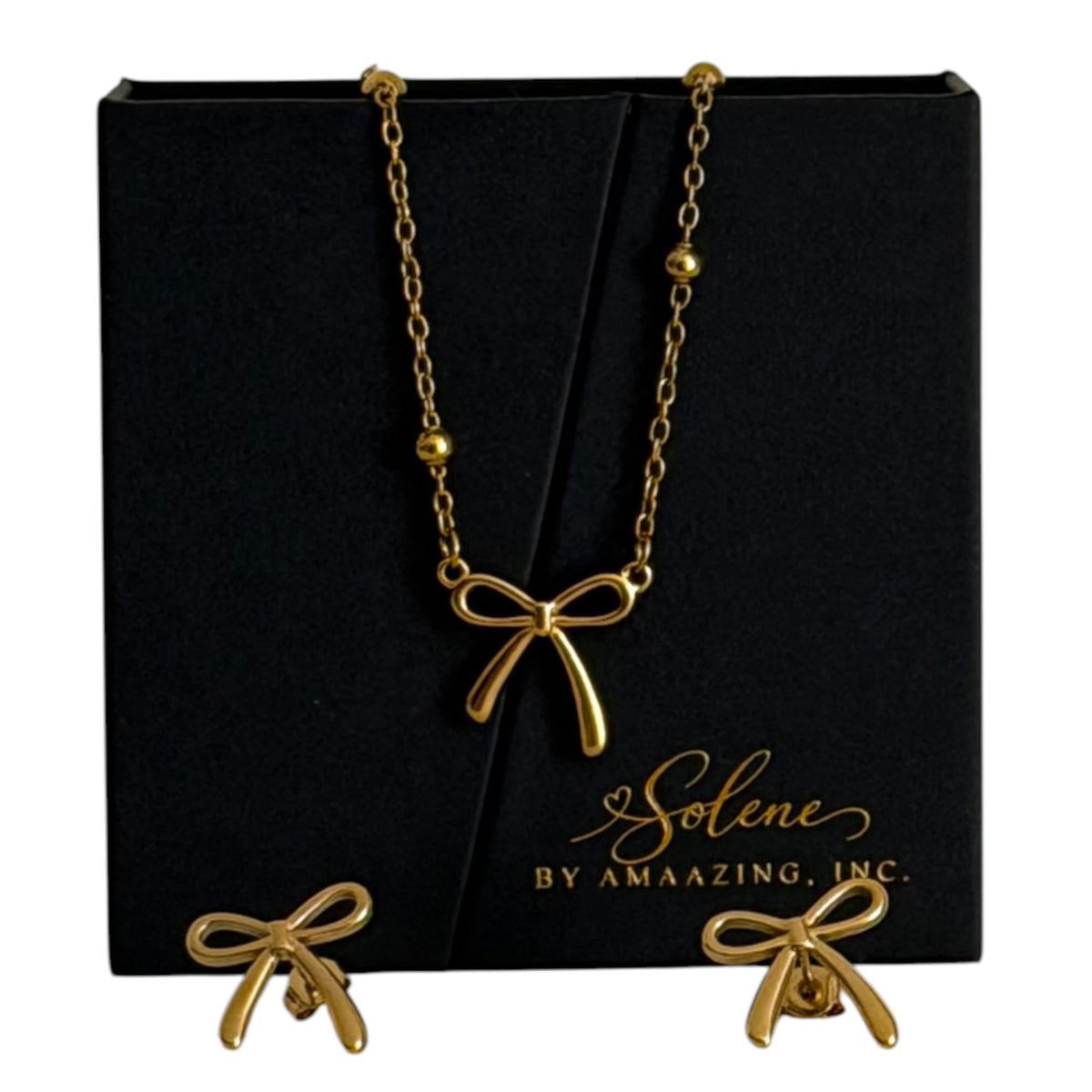 Solene 18K Gold Plated Hypoallergenic Stainless Steel - Amaazing, Inc. Official Imagery - 4