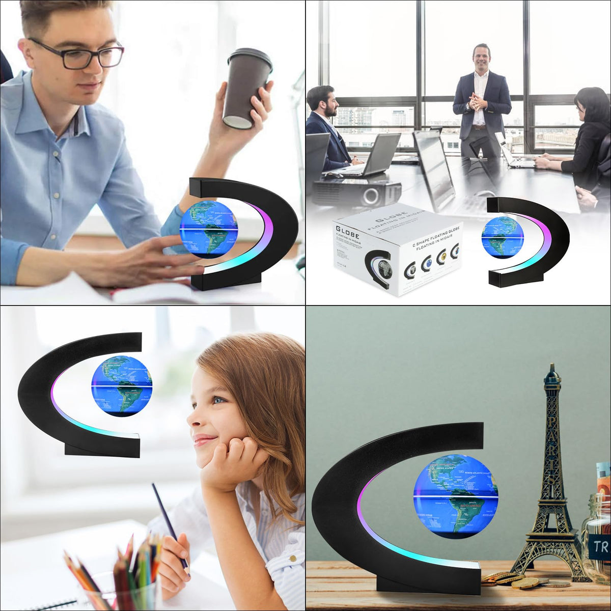 Gresus Upgraded Magnetic Levitation Floating Globe with C - Gresus Official Imagery - 6
