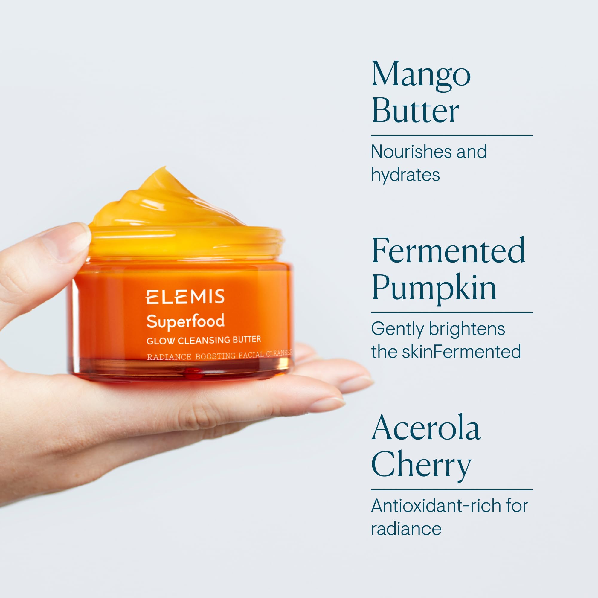 ELEMIS Superfood AHA Glow Cleansing Butter, Daily Facial - Generic