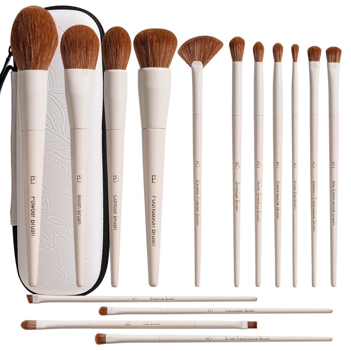 BS MALL Makeup Brushes Set with Travel Bag - BS-MALL Official Imagery - 2