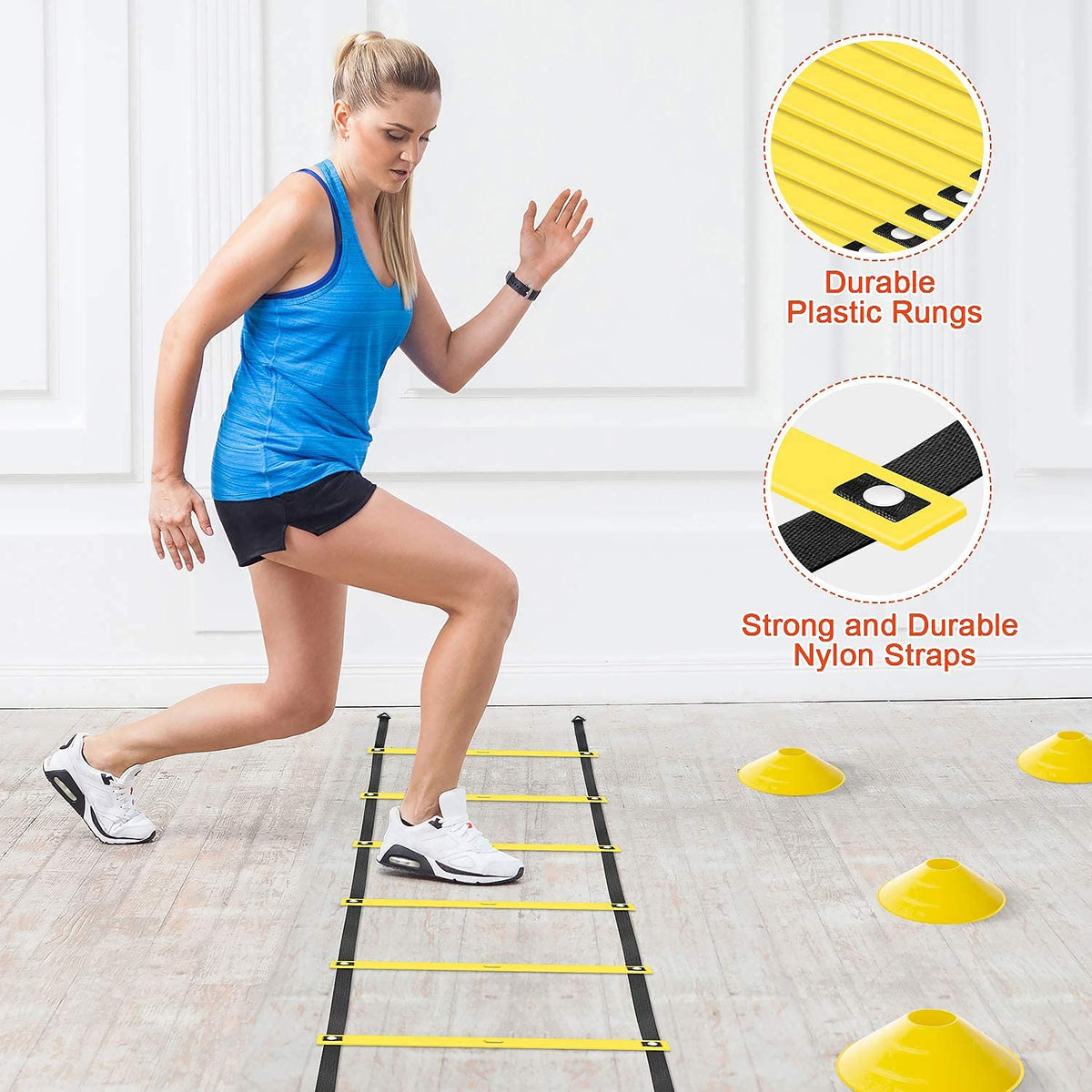 X UMEUS Agility Ladder Speed Training Equipment Set 20ft - X-UMEUS Official Imagery - 4