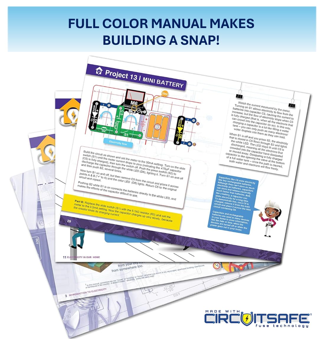 SNAP CIRCUITS My Home STEM Electronics Building Kit for Kids - Snap Circuits Official Imagery - 8