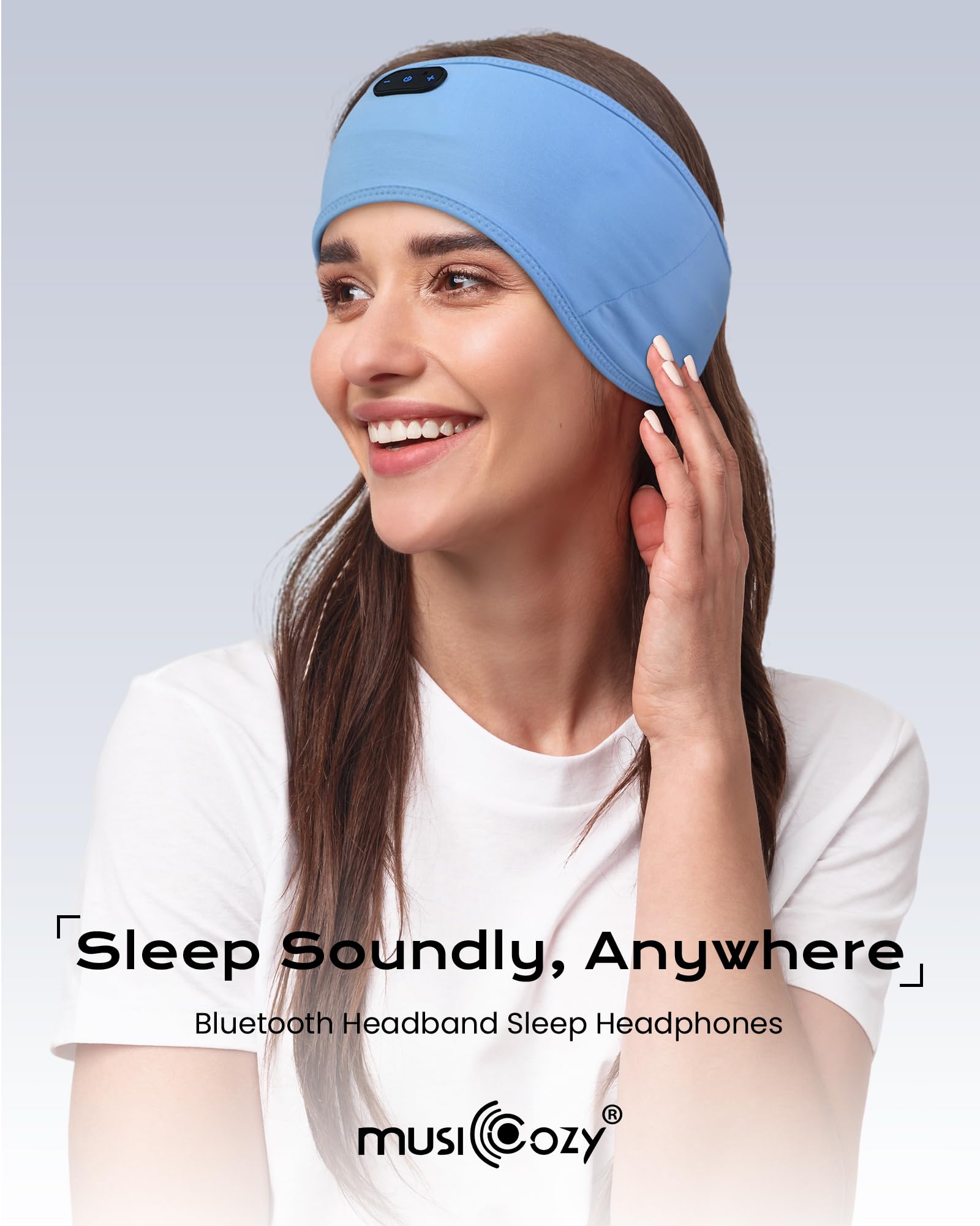 MUSICOZY Sleep Headphones Bamboo Bluetooth Headband for Side Slee - MUSICOZY Official Product View 6