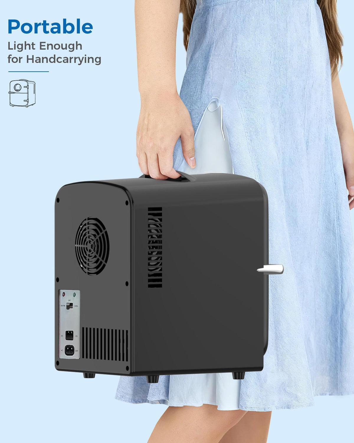 Electactic Mini Fridge for Skincare 4L 6 Cans Portable - Electactic Official Imagery - 7