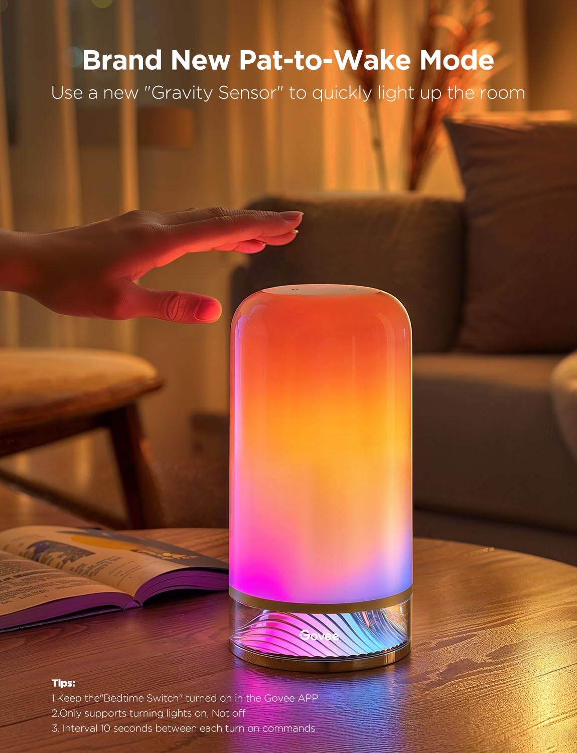 Govee RGBIC Smart Table Lamp 2 Touch Bedside Small Table - Premium Selection Official Imagery - 5