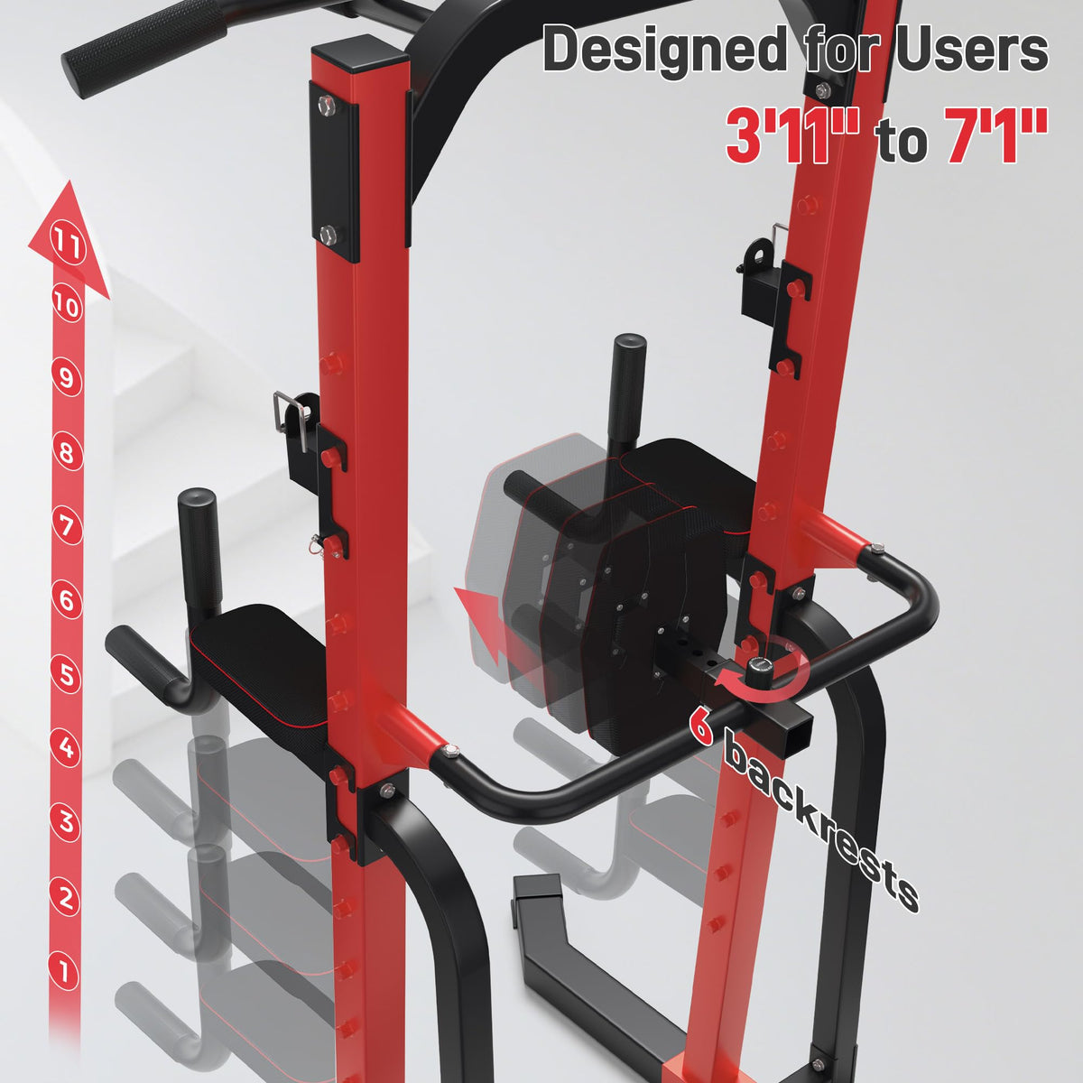 Outdoor Basic Power Tower Pull Up Bar and Dip Station for - outdoor basic Official Imagery - 4