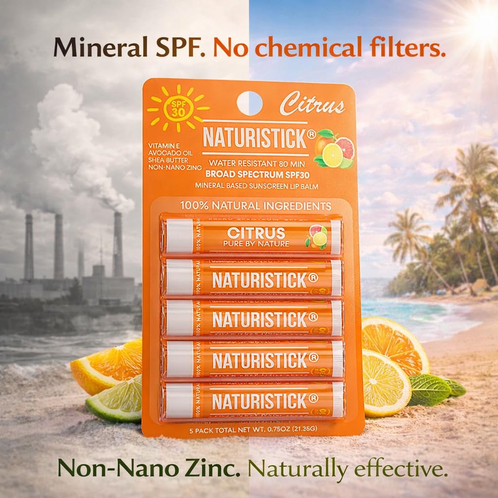 Naturistick UV Pro Mineral SPF 30 Lip Sunscreen 5 Pack - Naturistick Official Imagery - 8