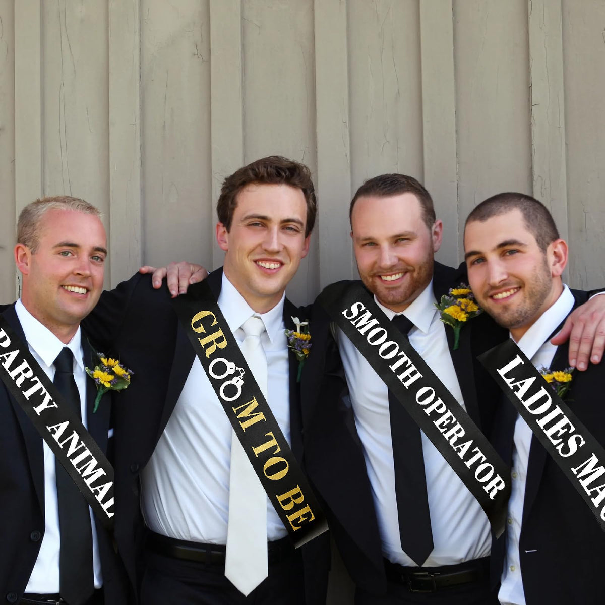 18 Pack Funny Bachelor Party Sashes Groomsmen Team Groom - CASYUNE Official Imagery - 8